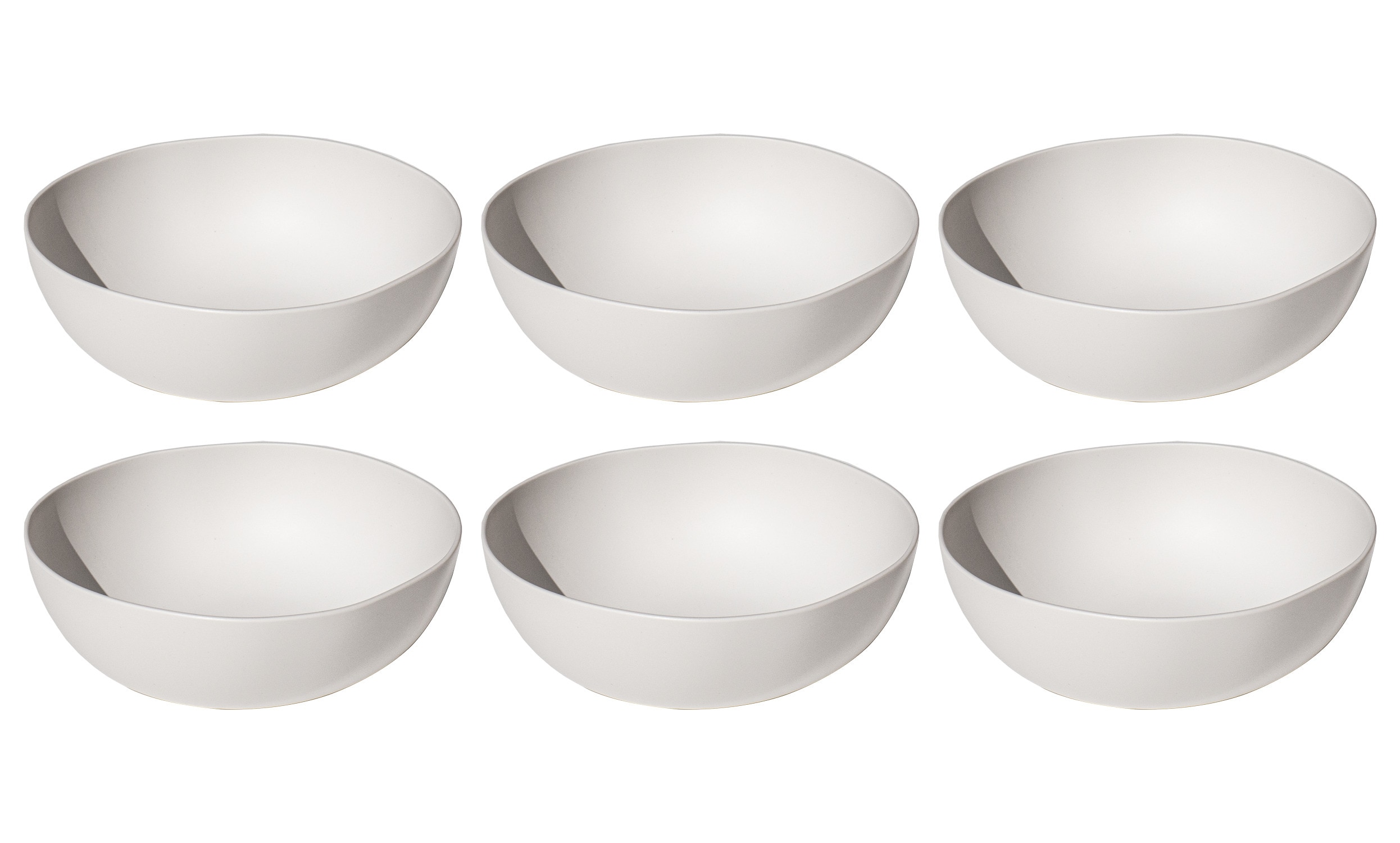 TarHong Natureone Craft Coupe Dinner Bowl - White - 7.1in. - Set of 6