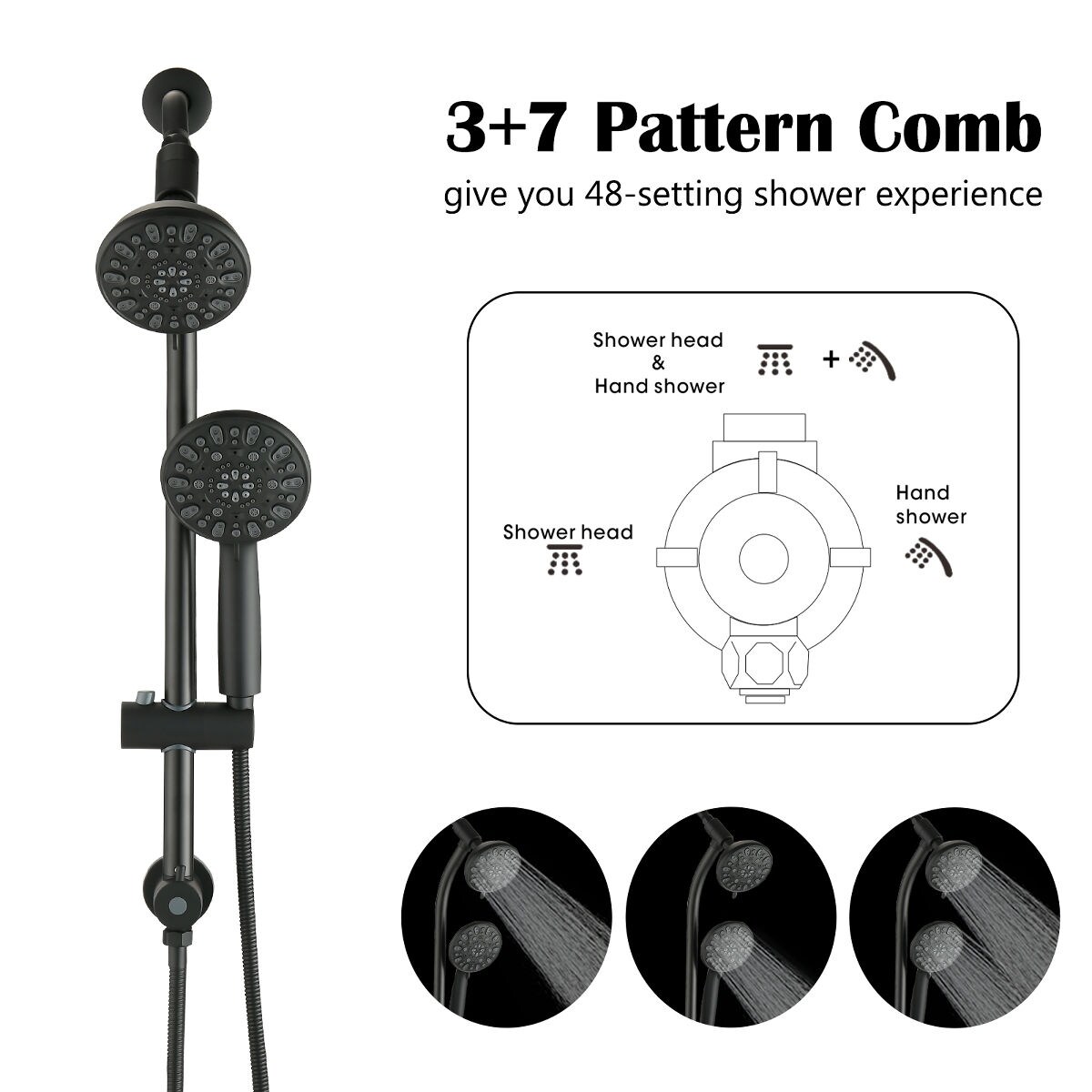 Wooakway FXLS0609-608A612 Showerhead-Bar-Panels - View #4