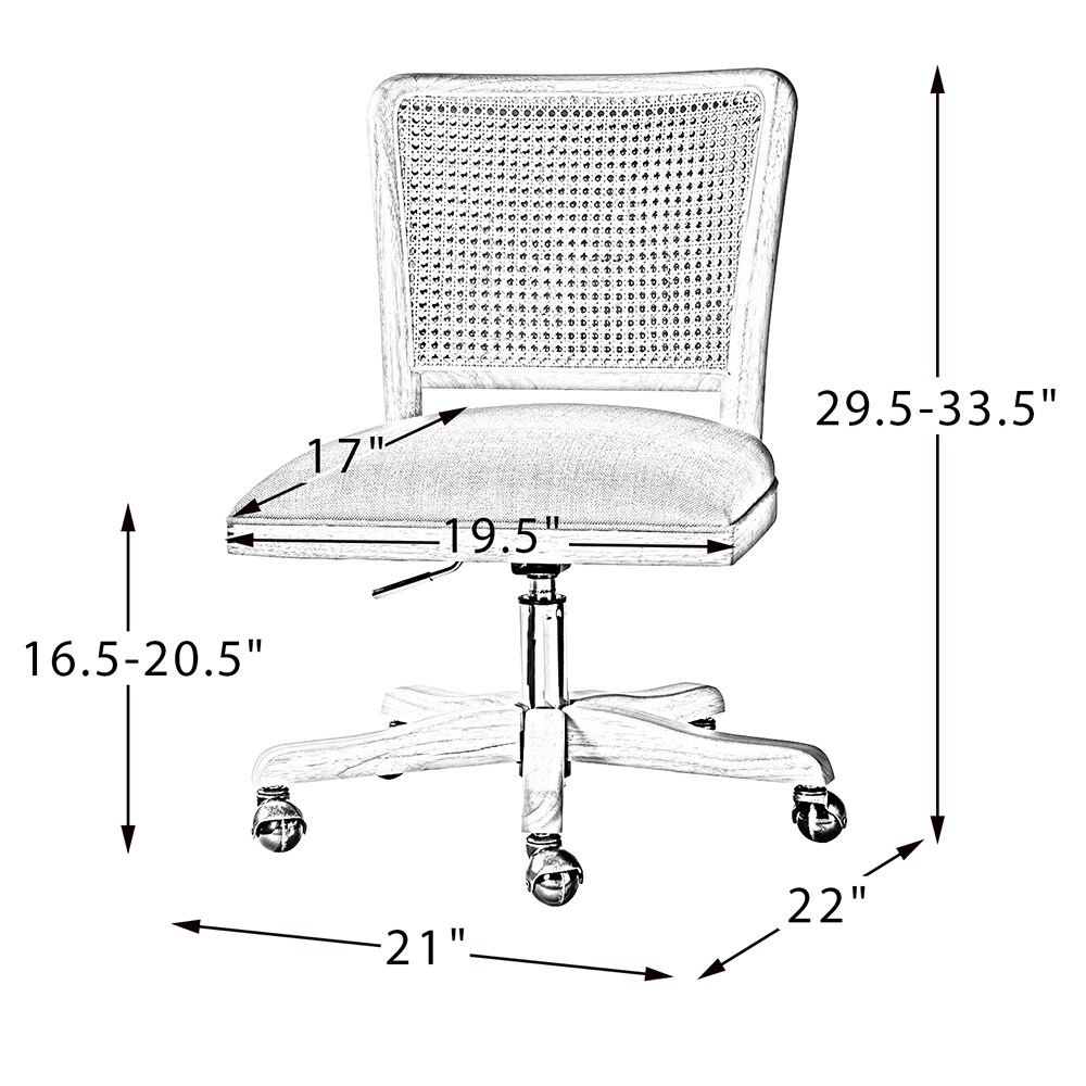 14 Karat Home CHS0085-LINEN Office-Chairs - View #7
