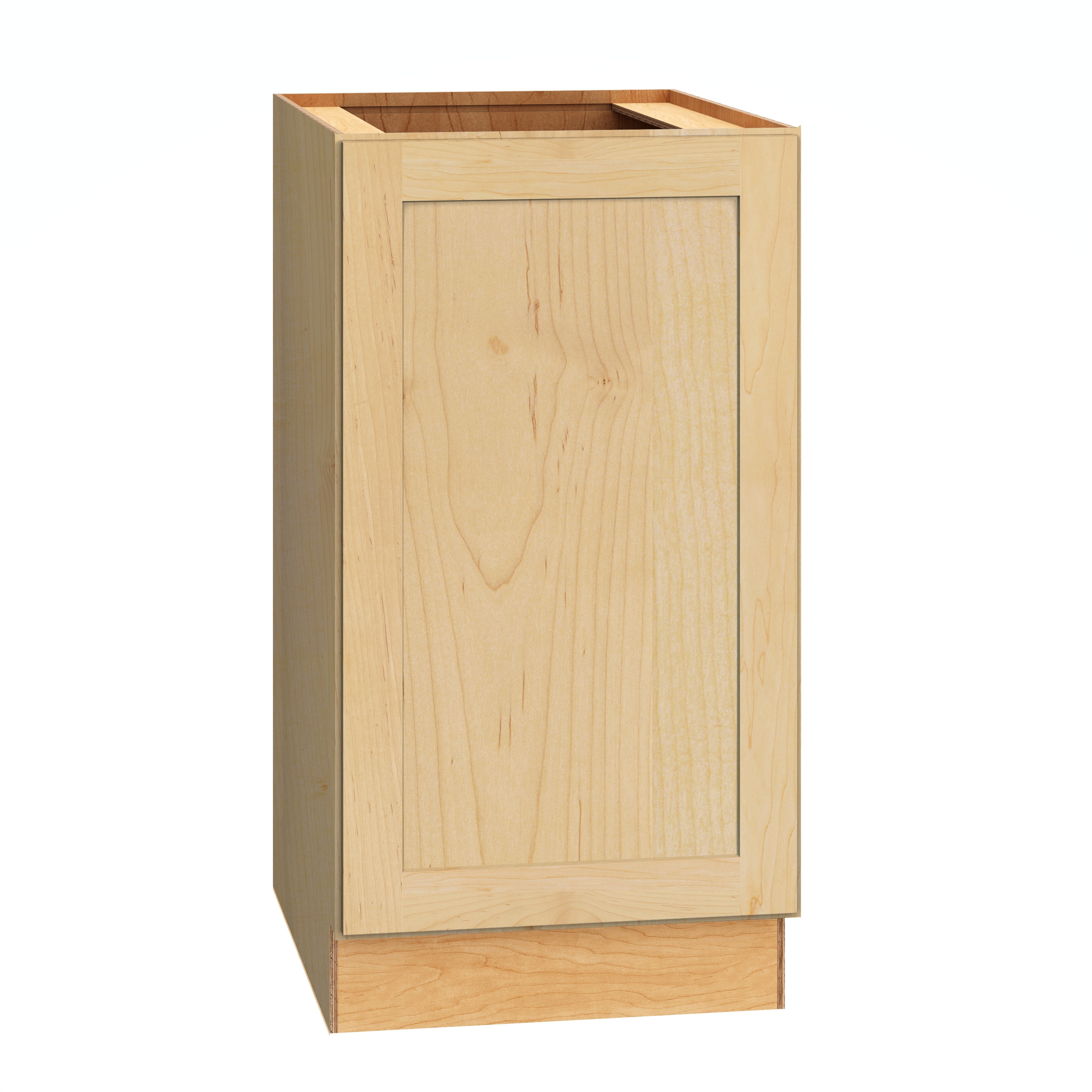 Diamond Express 62J-B18FHR Jamestown 18-in W x 34.5-in H x 24-in D Natural Light Brown Base Fully assembled Plywood Cabinet (Recessed Panel Shaker)
