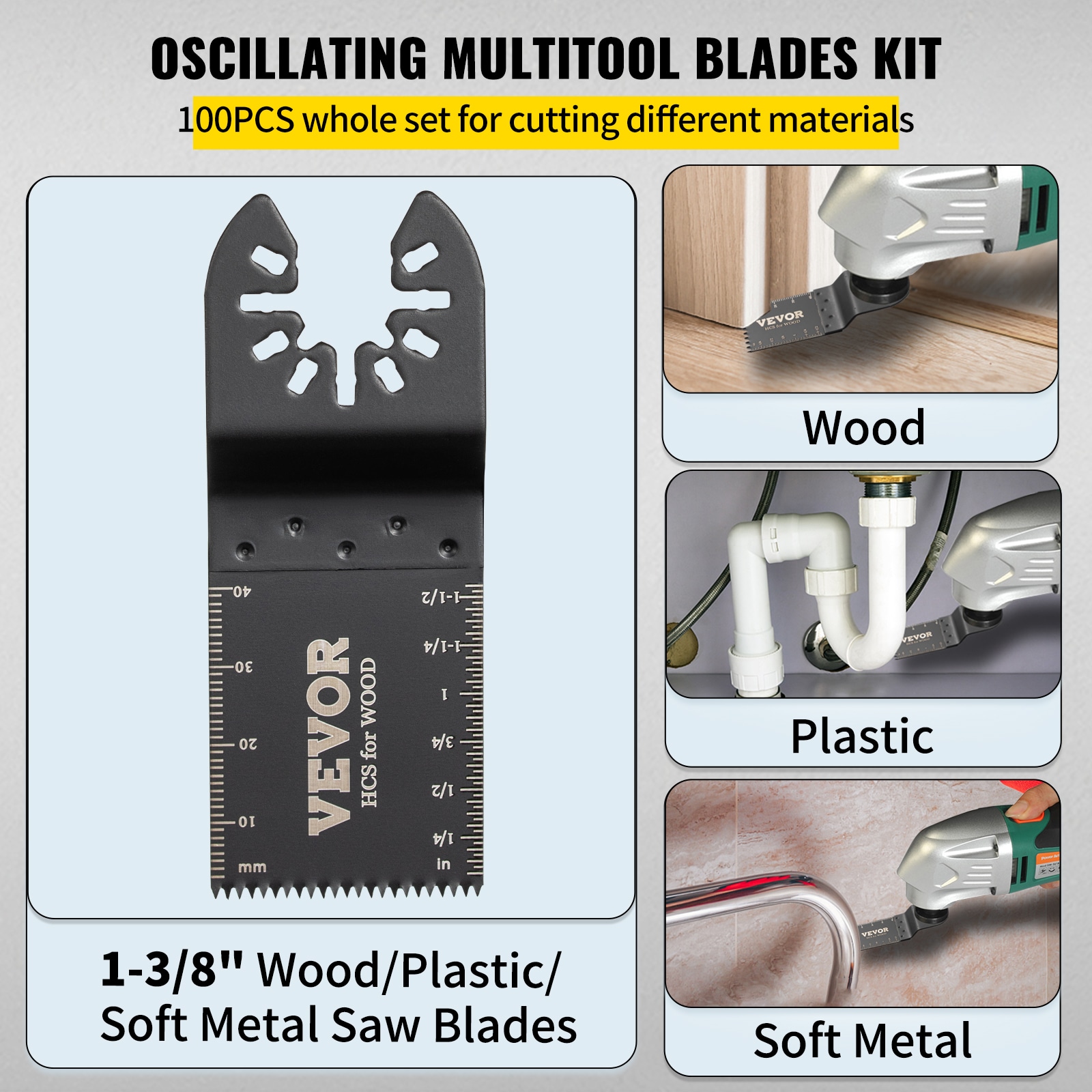 VEVOR BDGJDPG100PCSS199V0 Oscillating-Tool-Accessories - View #5