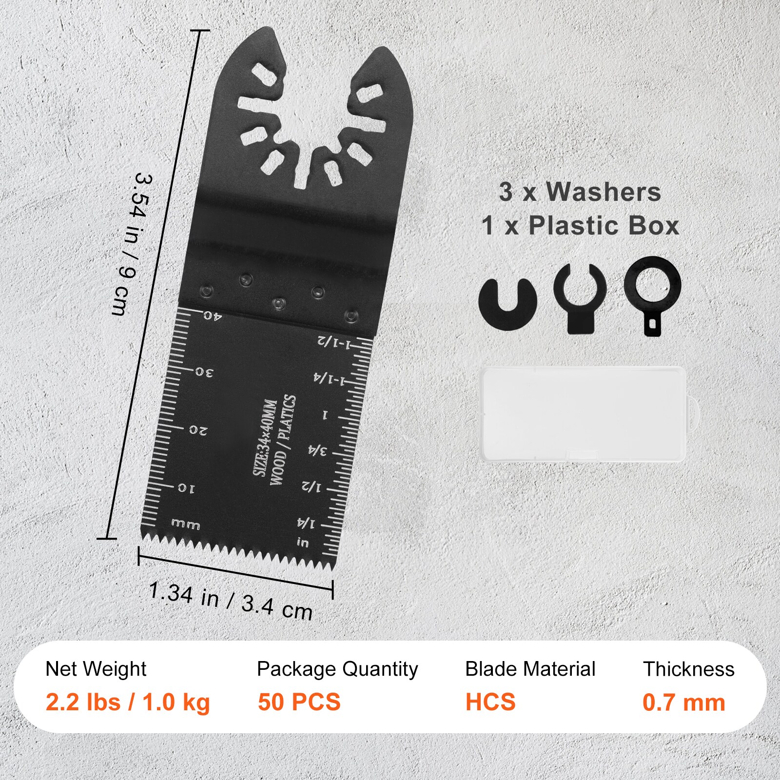 VEVOR BDGJDPQR50PCSVDUMV0 Oscillating-Tool-Accessories - View #8