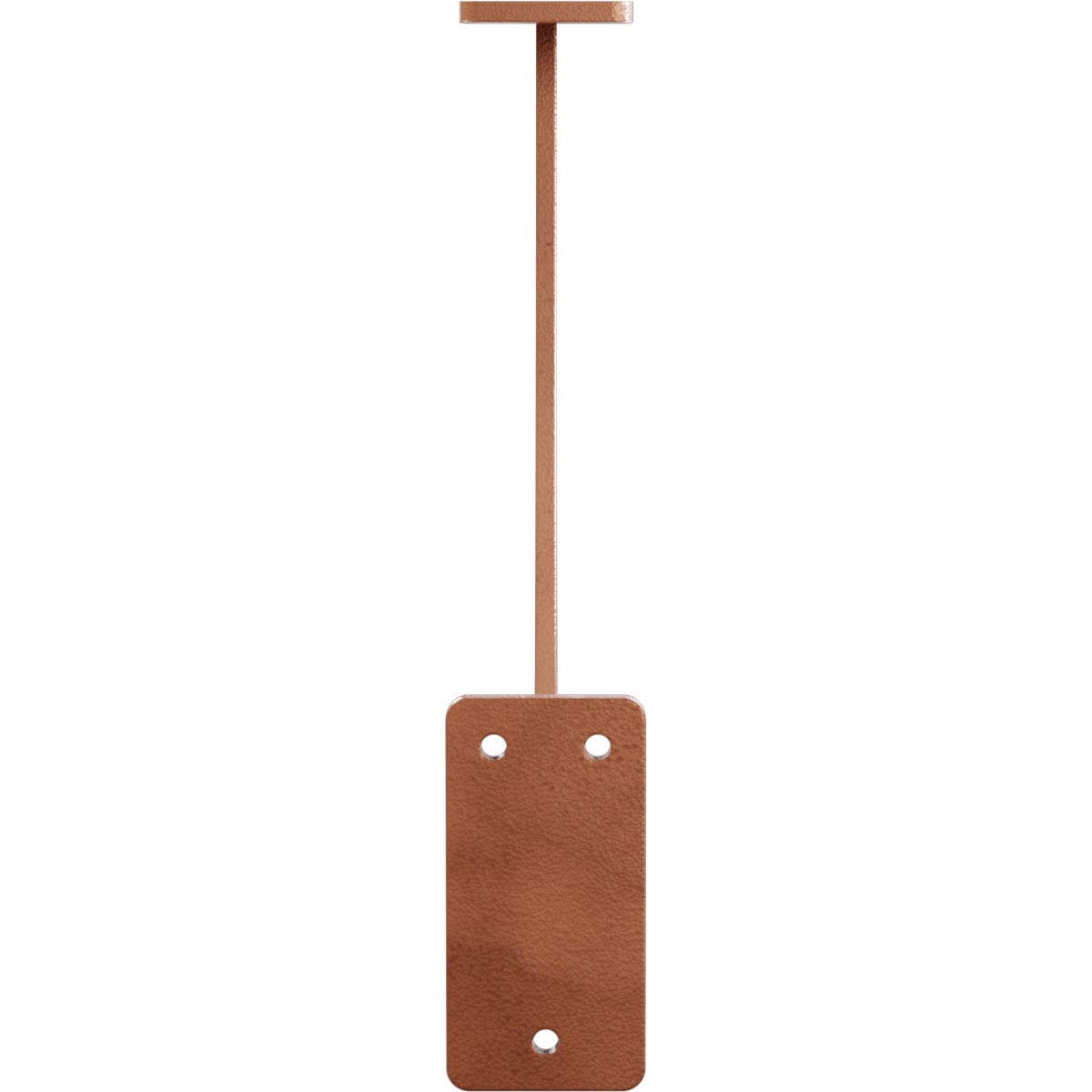 Bradford 11'' Hammered Copper Industrial Steel Bracket