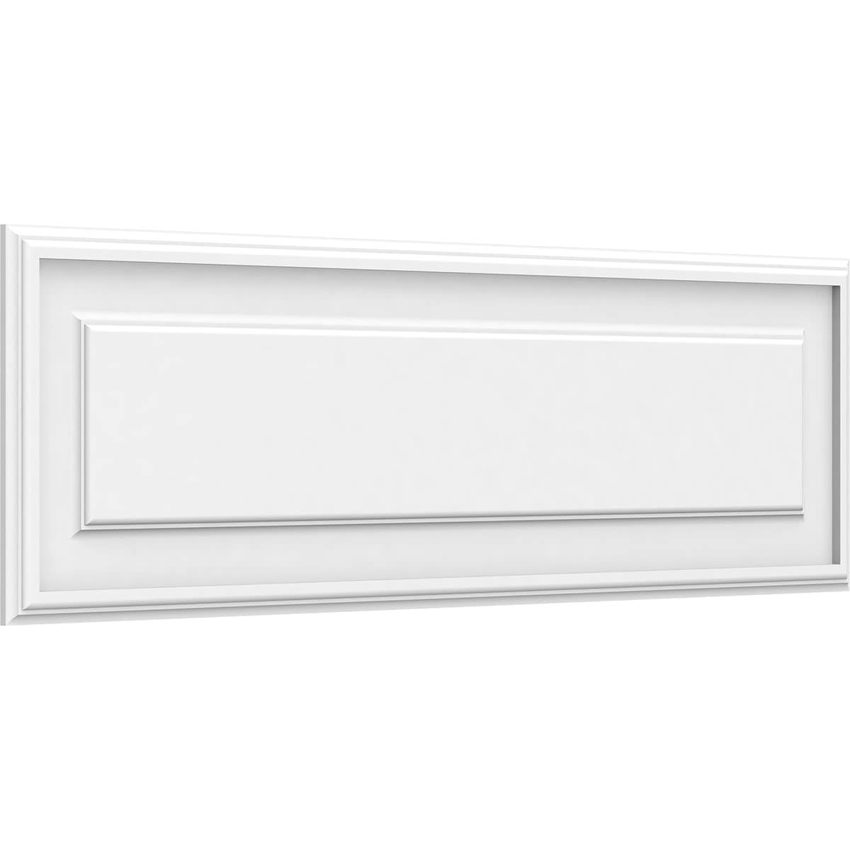 Ekena Millwork WALP40X12X062LEG 40-in x 12-in Smooth Paintable/Stainable White PVC Fretwork Wall Panel (