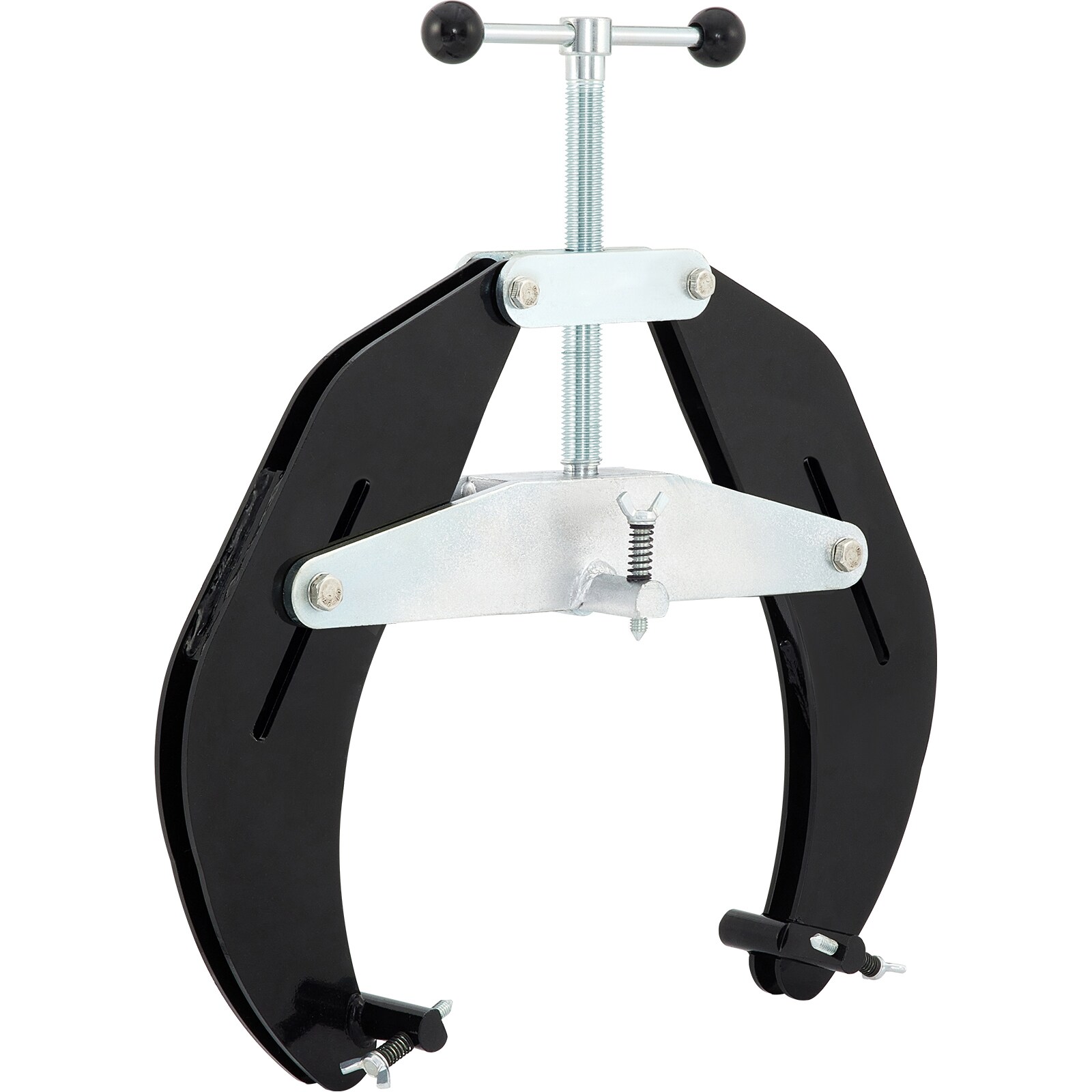 Mecale Pipe Clamp 5 to 12 in Ultra Clamp with Quick-Acting Screws Carbon Steel for Large Pipe Fit-Up Black #YAS-B30OI6
