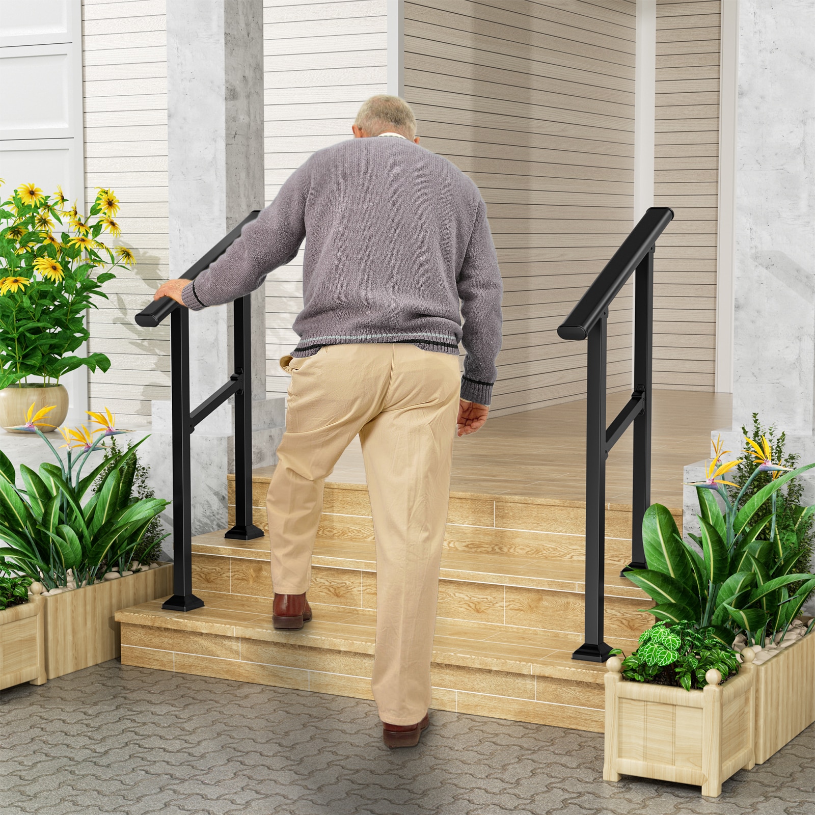 LOVMOR OUTDOOR STAIR RAILIN railings - View #7