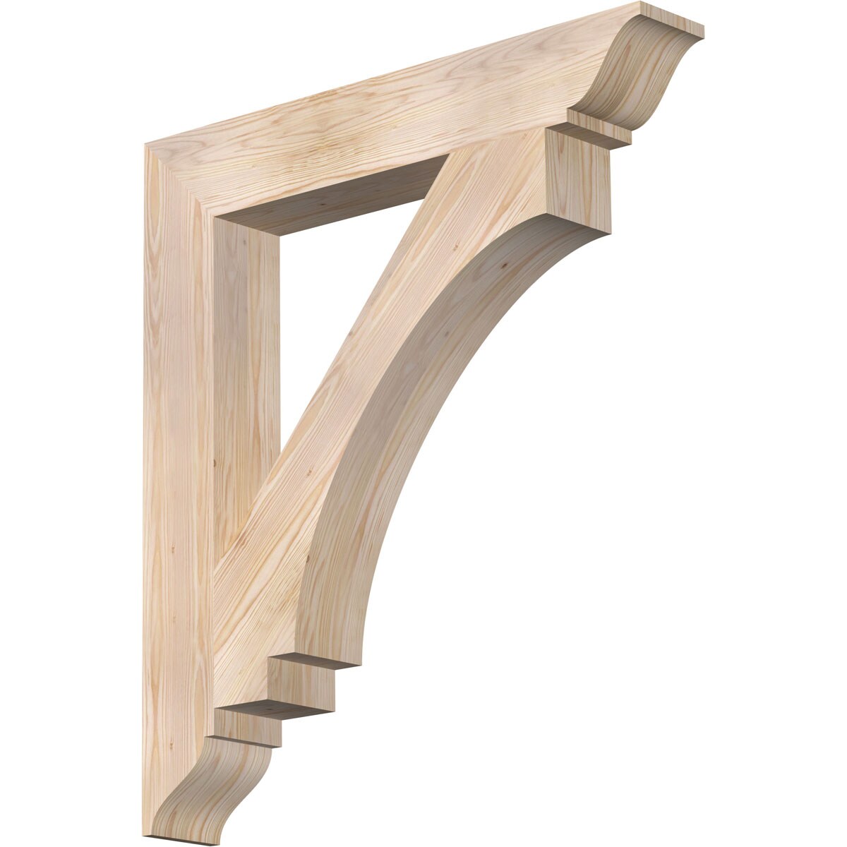 Ekena Millwork BKT06X36X40IMP01SDF Imperial traditional smooth 5-1/2-in x 36-in x 40-in Douglas fir Brown Wood Standard bracket