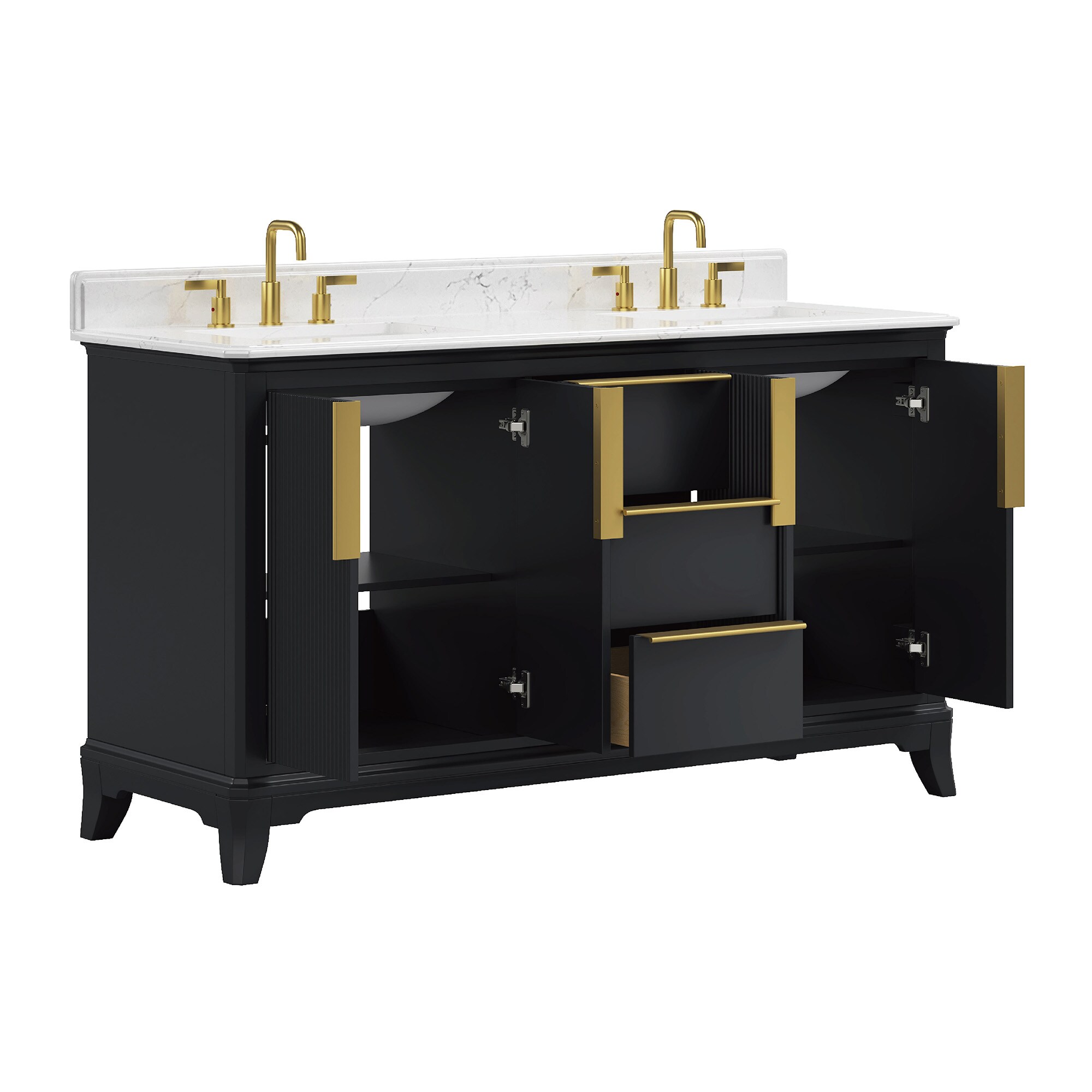 DELUXE LIVING V24022-60NB Bath-Vanity-Combo - View #11