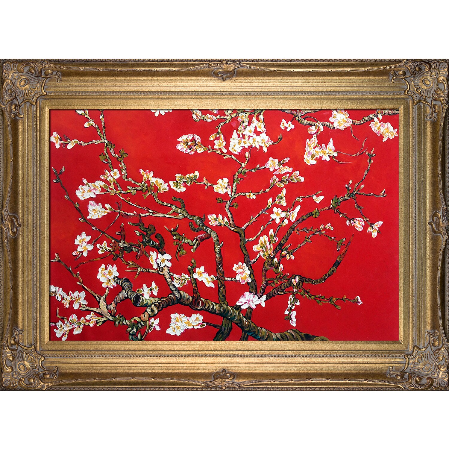 La Pastiche Branches Of An Almond Tree In Blossom, Ruby Red Vincent Van ...