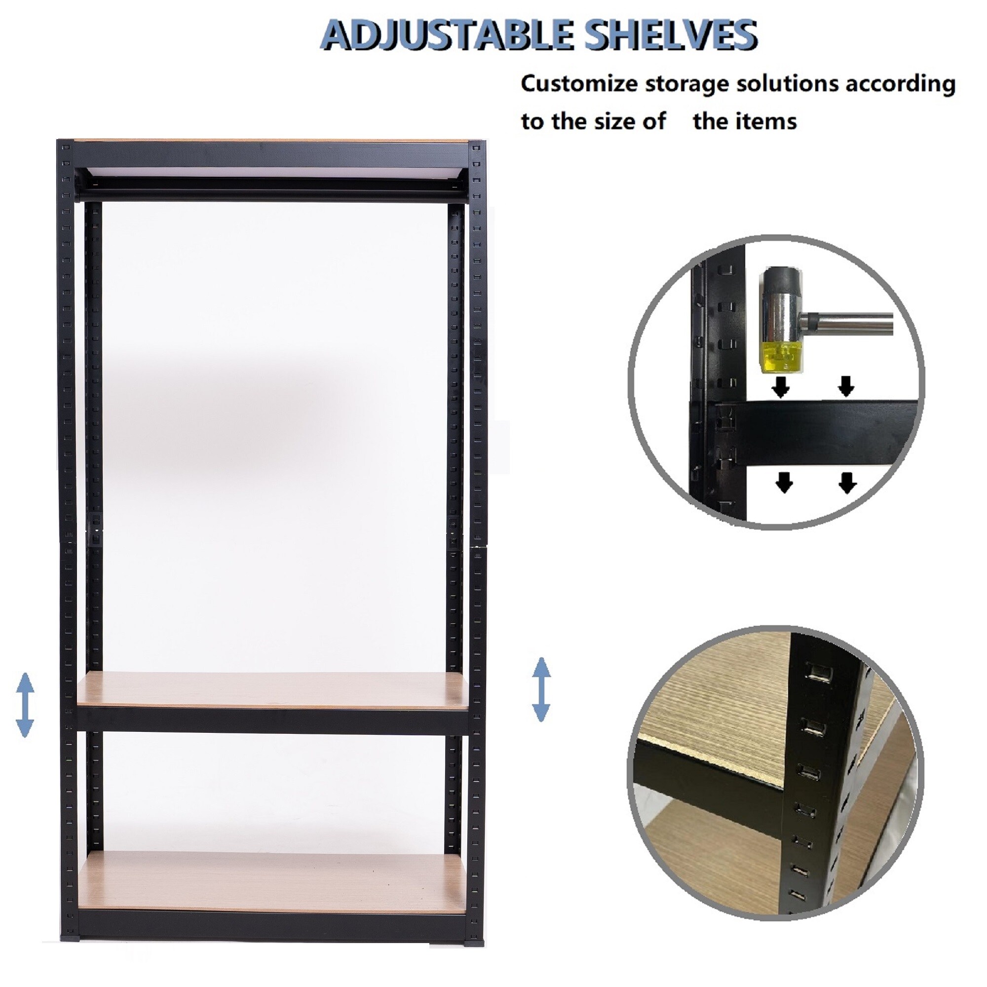 Kahomvis GRAIN-QPS4-728 Garment-Racks - View #3