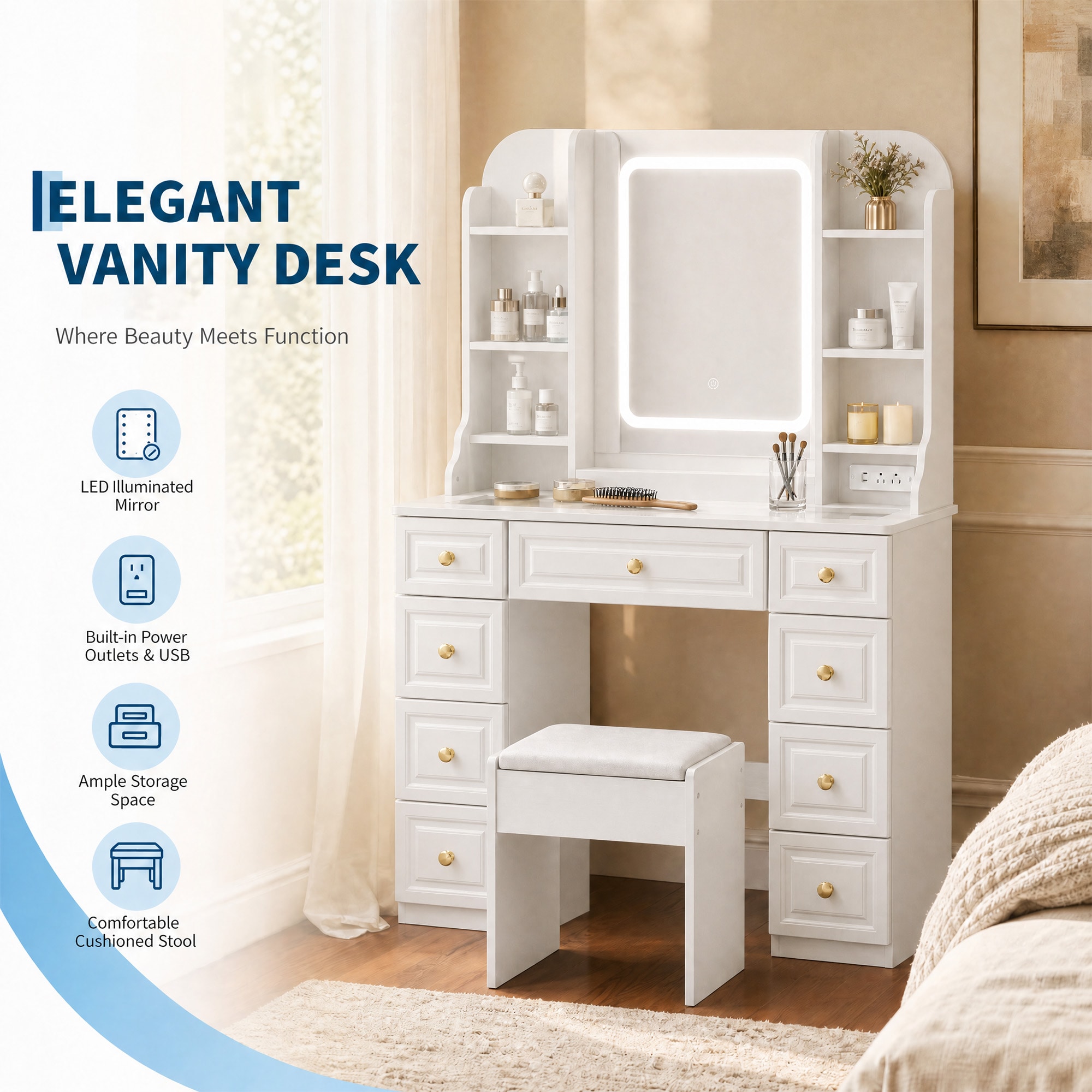 Garvee BINLSQ4H60V0ATN Bedroom-Vanities - View #6