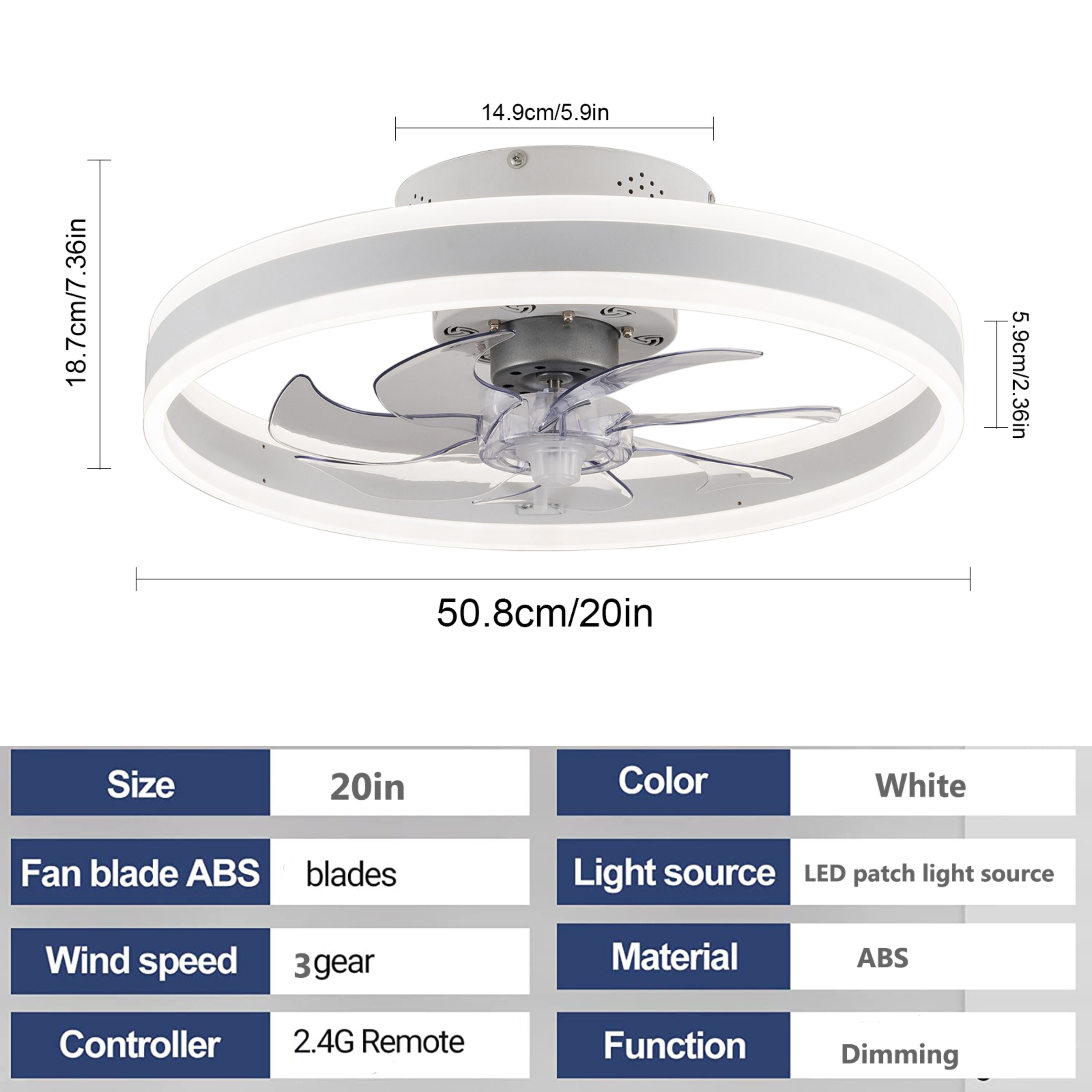 Oukaning HG-HCXLST-5463-US Ceiling-Fans - View #5