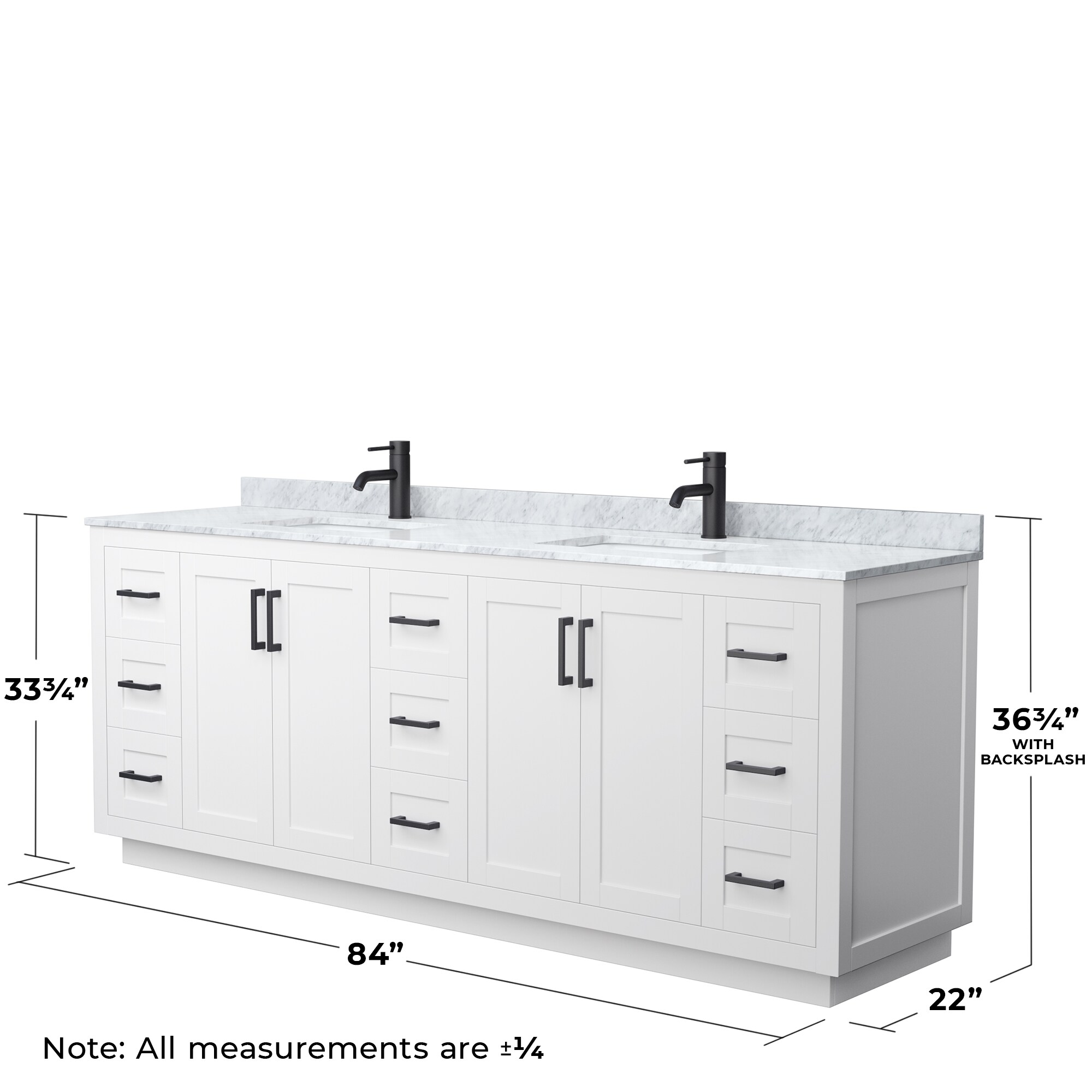 Wyndham Collection WCF292984DWBCMUNSMXX Bath-Vanity-Combo - View #5
