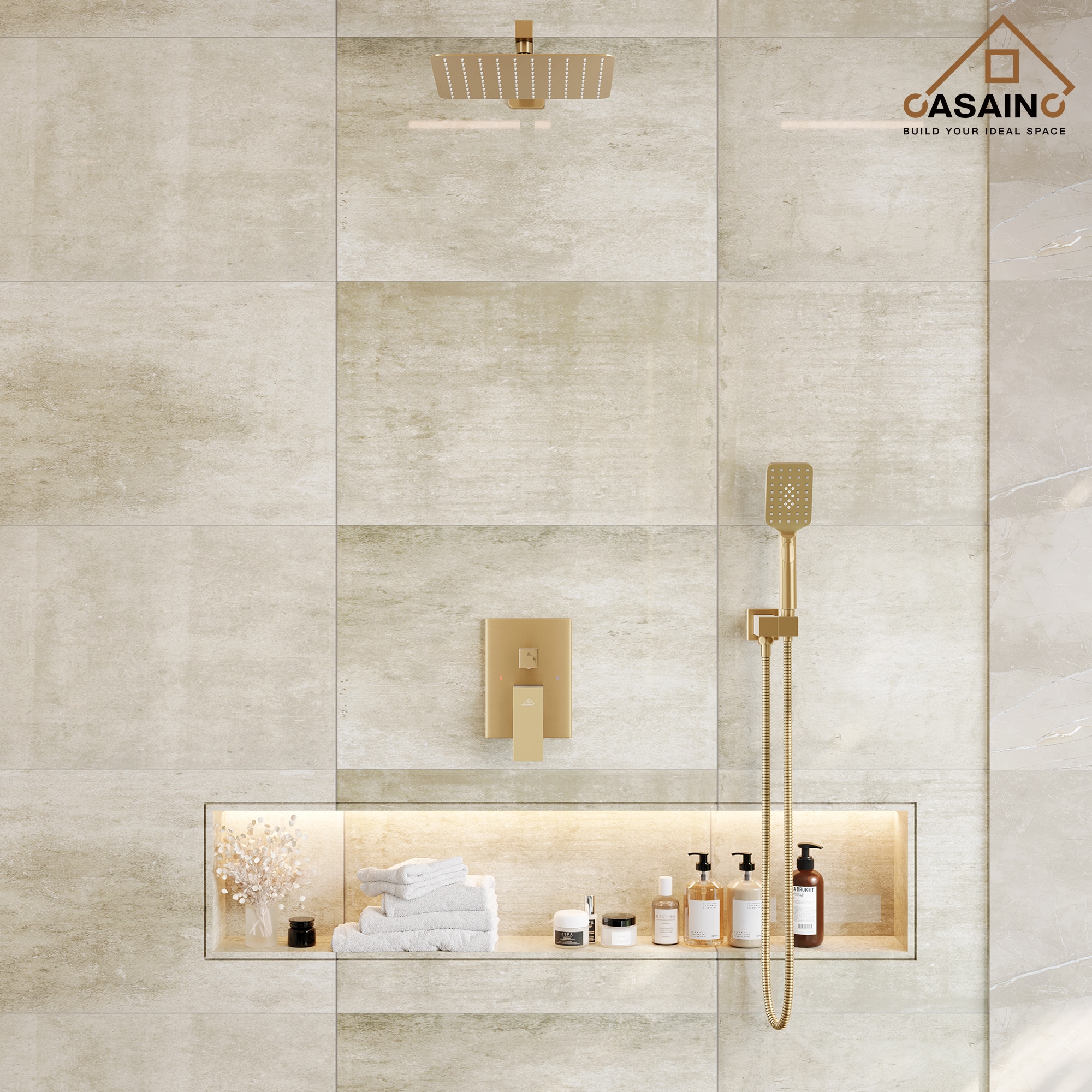CASAINC WF-W98W02LSJ-12 Showerhead-Bar-Panels - View #3