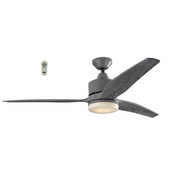 Harbor Breeze Fairwind 60 In Galvanized, Industrial Ceiling Fan Commercial Outdoor Indoor 60 With Remote Control Black
