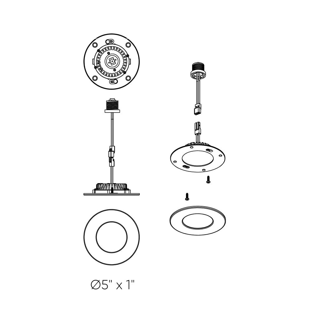 DALS Lighting RTF4-3K-BK Led-Retrofit-Downlight - View #3