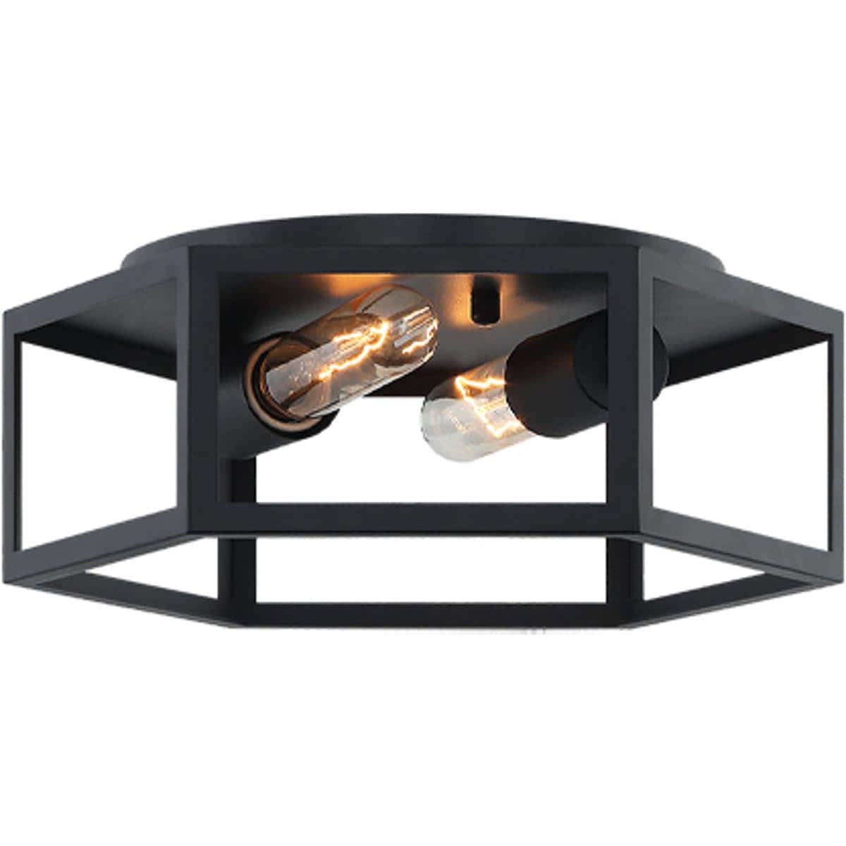 Matteo 2444463 Lighting X64502MB Creed Flush Mount Matte Black