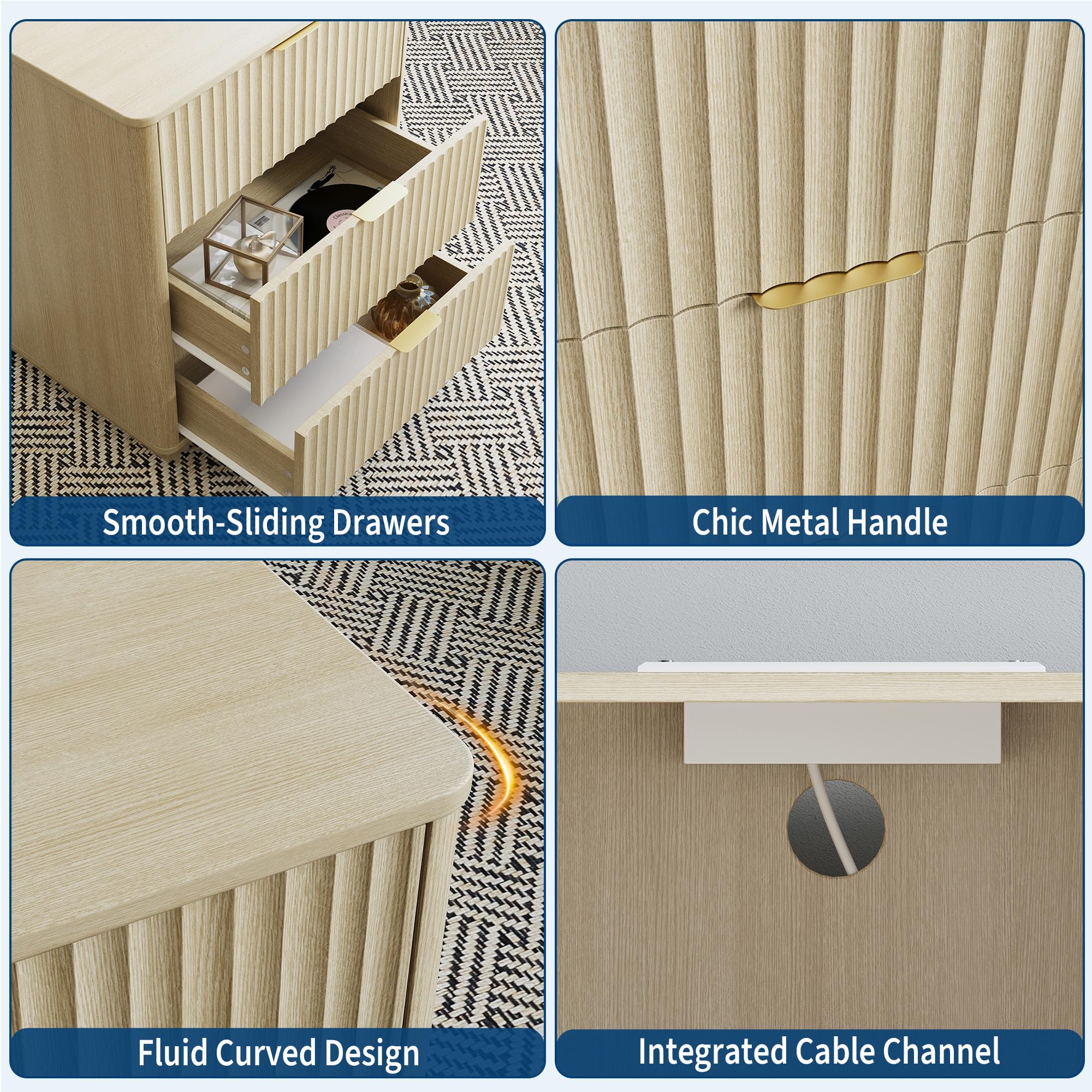 GarveeLife C3H-CRBRKXCYVQJR4X nightstands - View #7