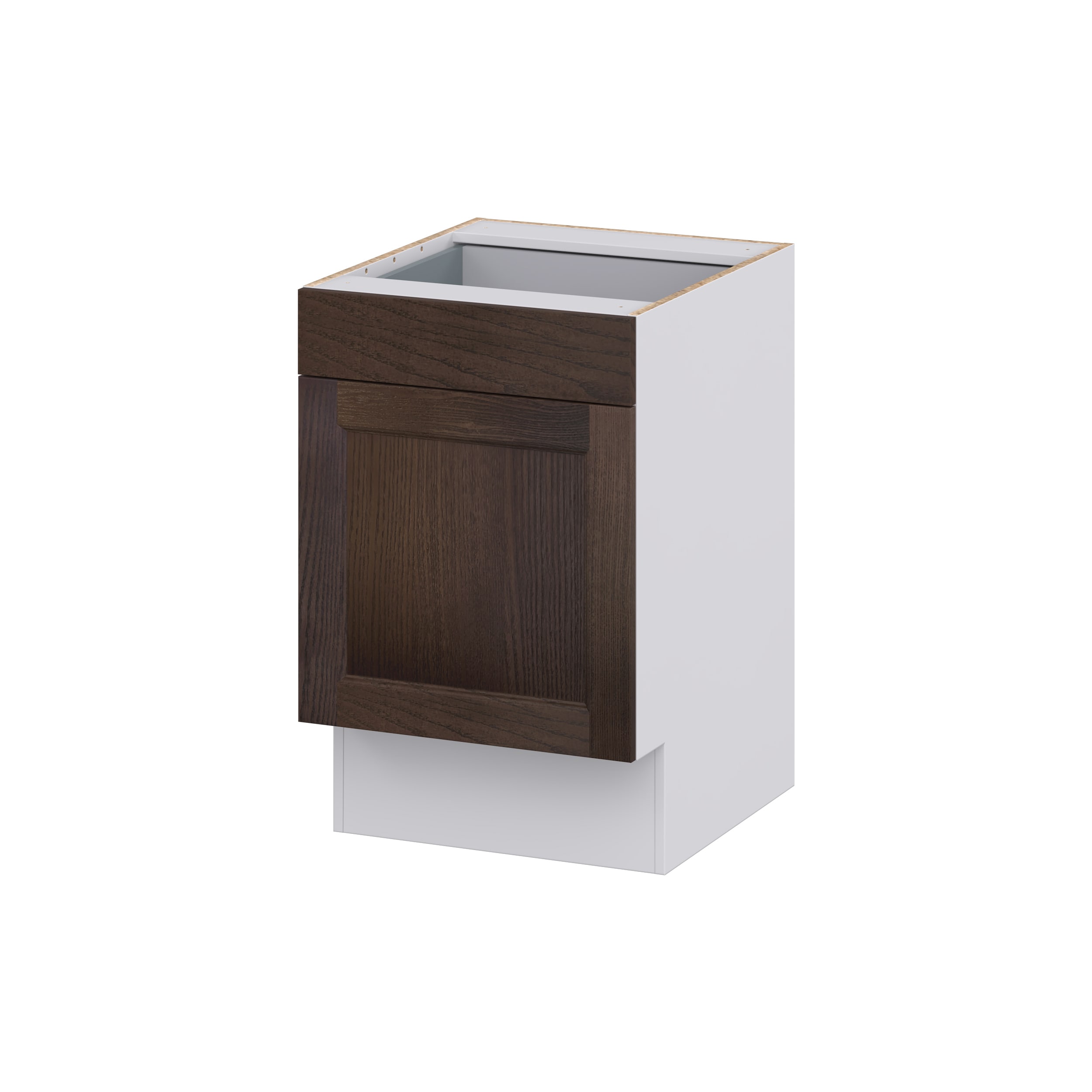 Hugo&Borg 24-in W x 34.5-in H x 21-in D Wood Sink Base Fully Assembled Cabinet (Recessed Panel Shaker Style)