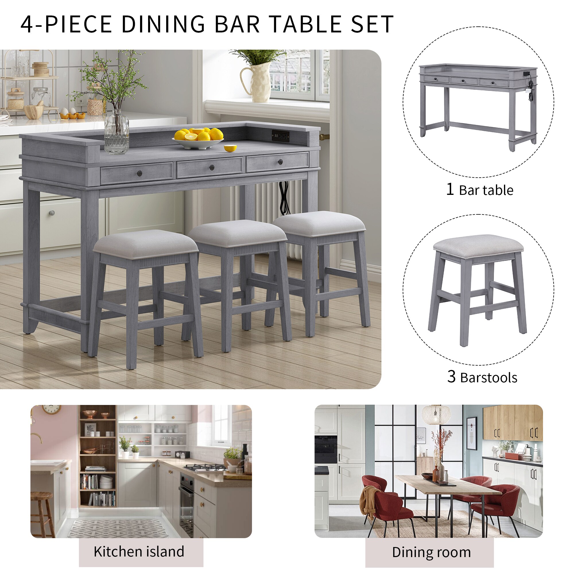 SINOFURN SYA330203GY Dining-Sets - View #19