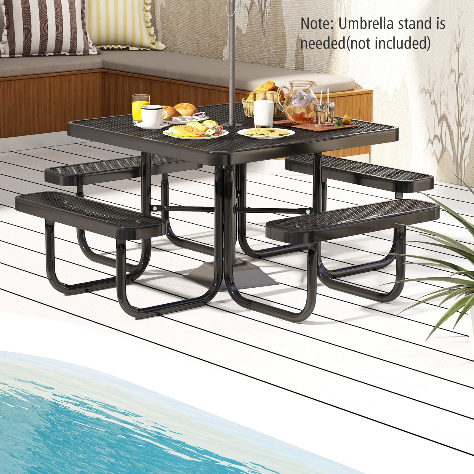 Forclover HYFL-97BK+ Picnic-Tables - View #8