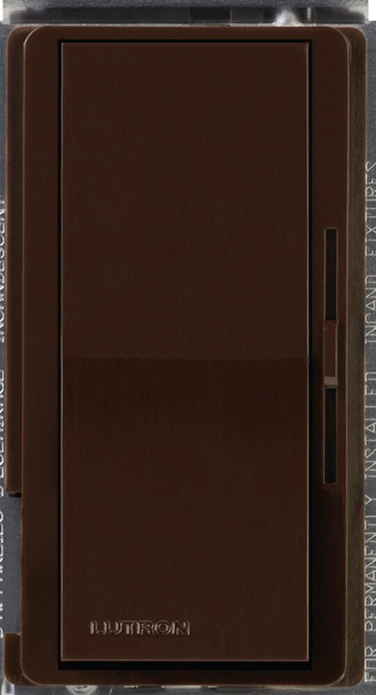 Lutron Diva ELV Single-pole Rocker Light Dimmer Switch, Brown in the ...