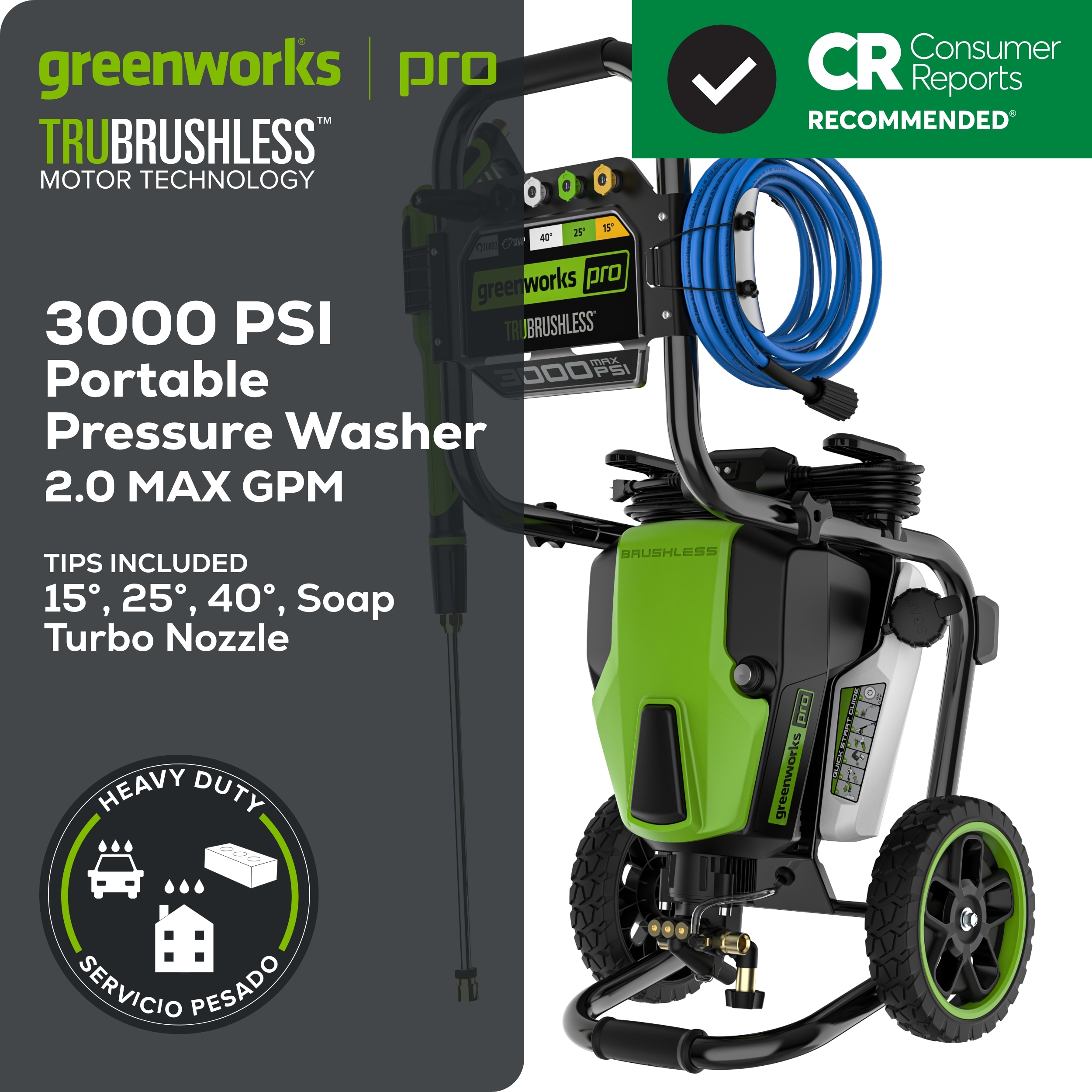 Greenworks Pro GPW3000 Gas-Pressurewashers - View #3