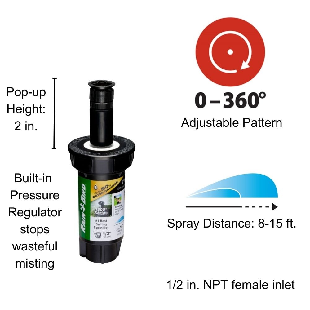Rain Bird 1802APPRS Underground-Sprinklers - View #2