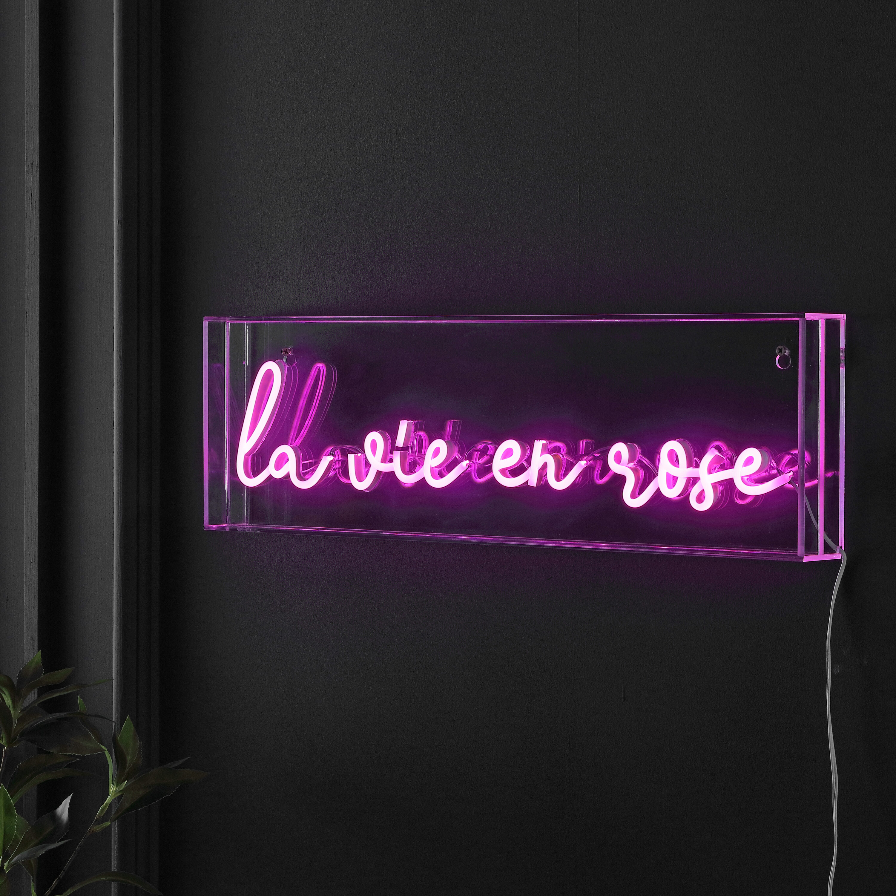 JONATHAN Y La Vie En Rose 6-in Constant Neon Cheers Lighted Sign in the  Lighted Signs department at