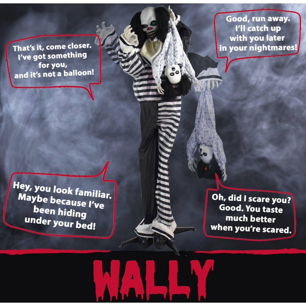 Haunted Hill Farm HHCLOWN-10FLSA Halloween-Animatronics - View #2