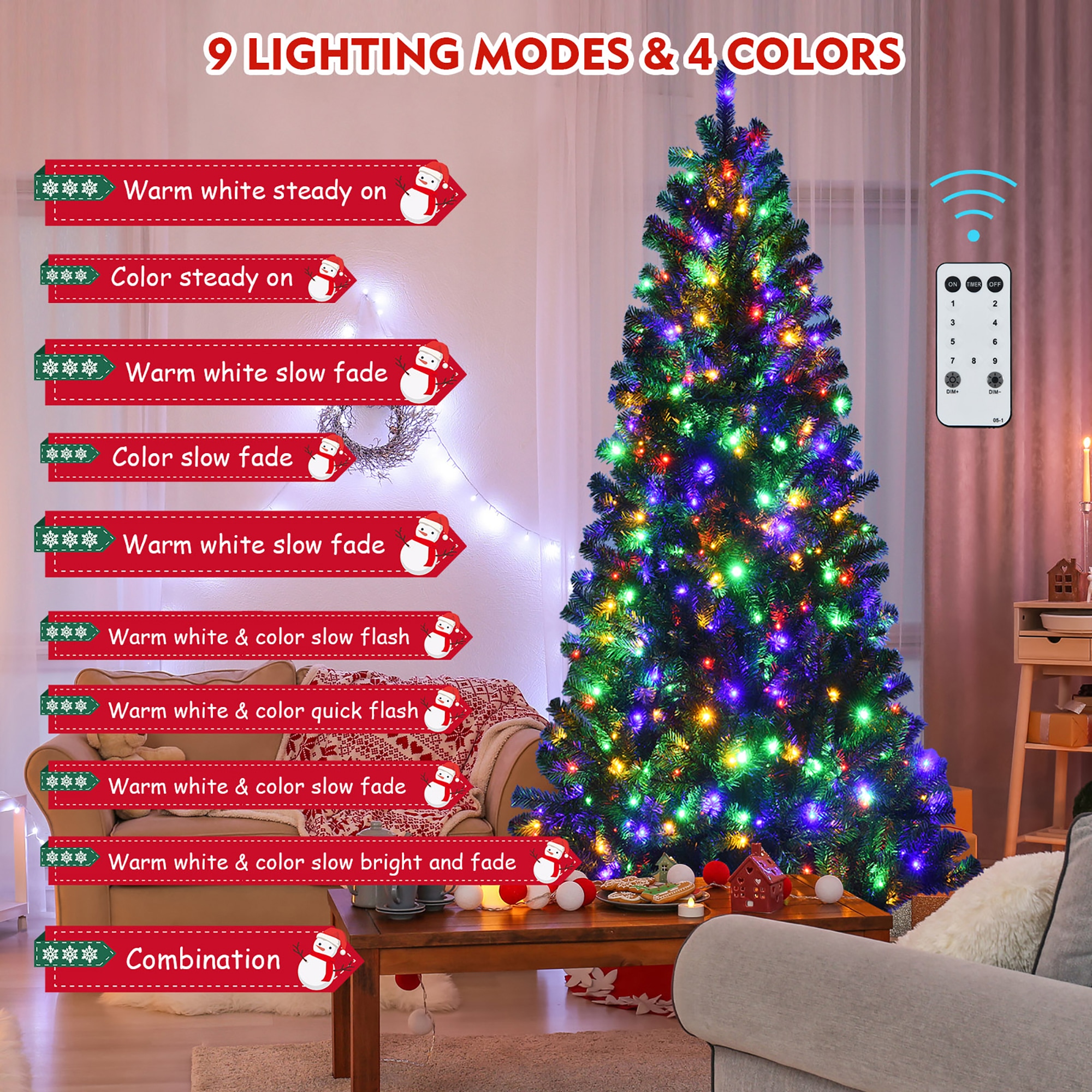 Costway CM23527US Artificial-Christmas-Trees - View #3