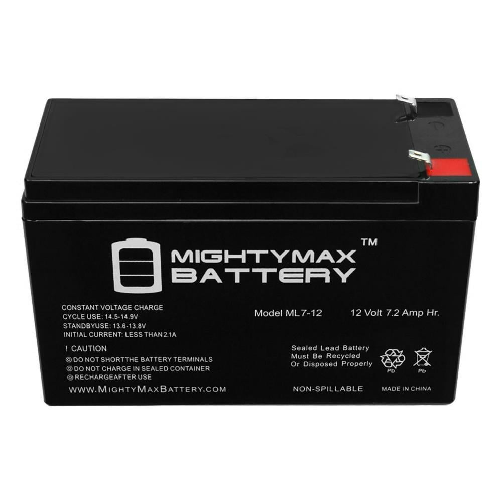 Mighty Max Battery 12 Volt 7ah Battery with F1 (.187) Terminals