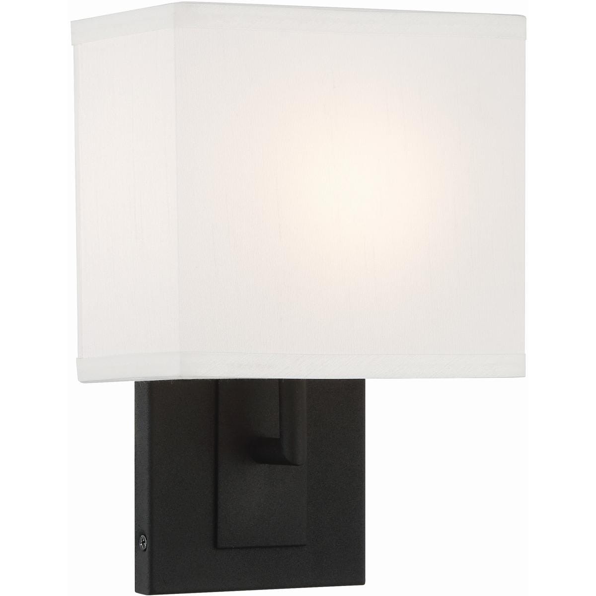 Crystorama  BRE-A3632-BF Brent Bath Sconce Wall Light in Black Forged