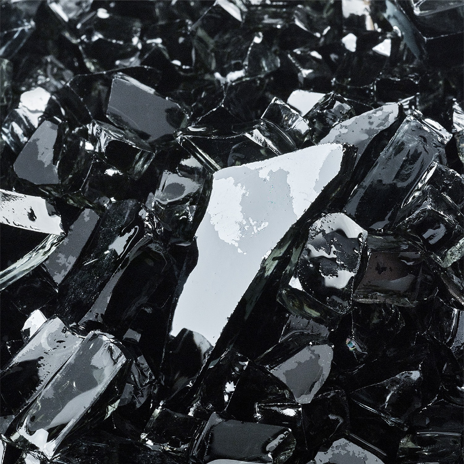 Yard Elements SV-TNFX-40LX Midnight Black- Fire Glass For Indoor and Outdoor Fire Pits or Fireplaces 10 Pounds 1/4-in