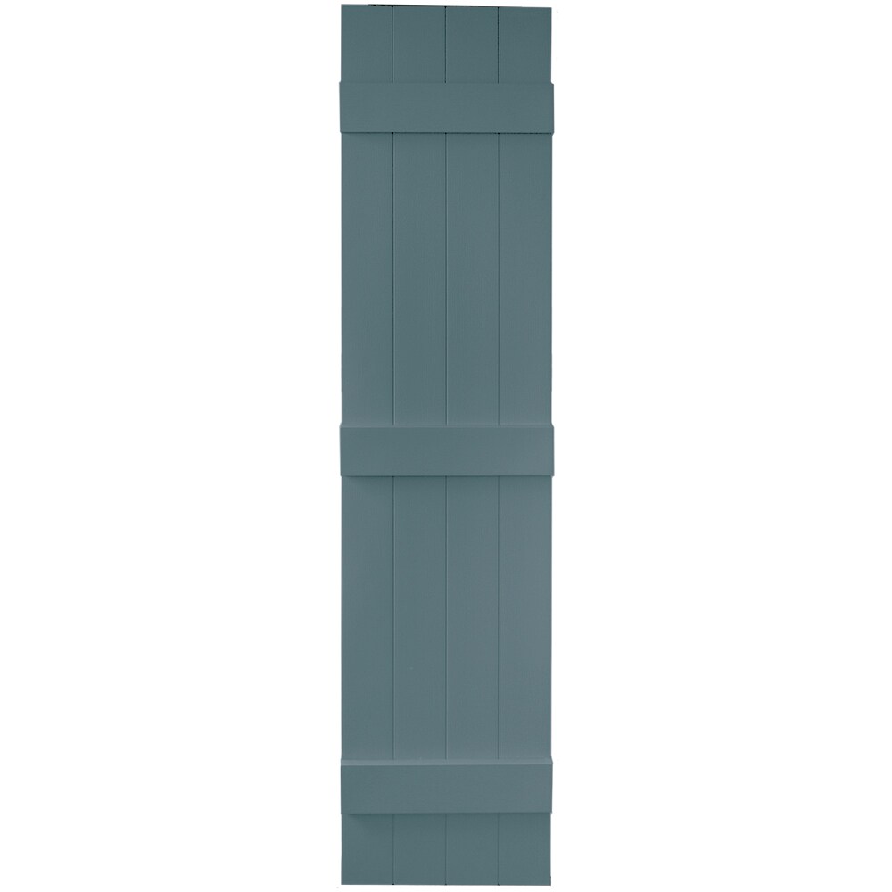 Vantage 13.875-in W x 62.5-in H Wedgewood Blue Board and Batten ...