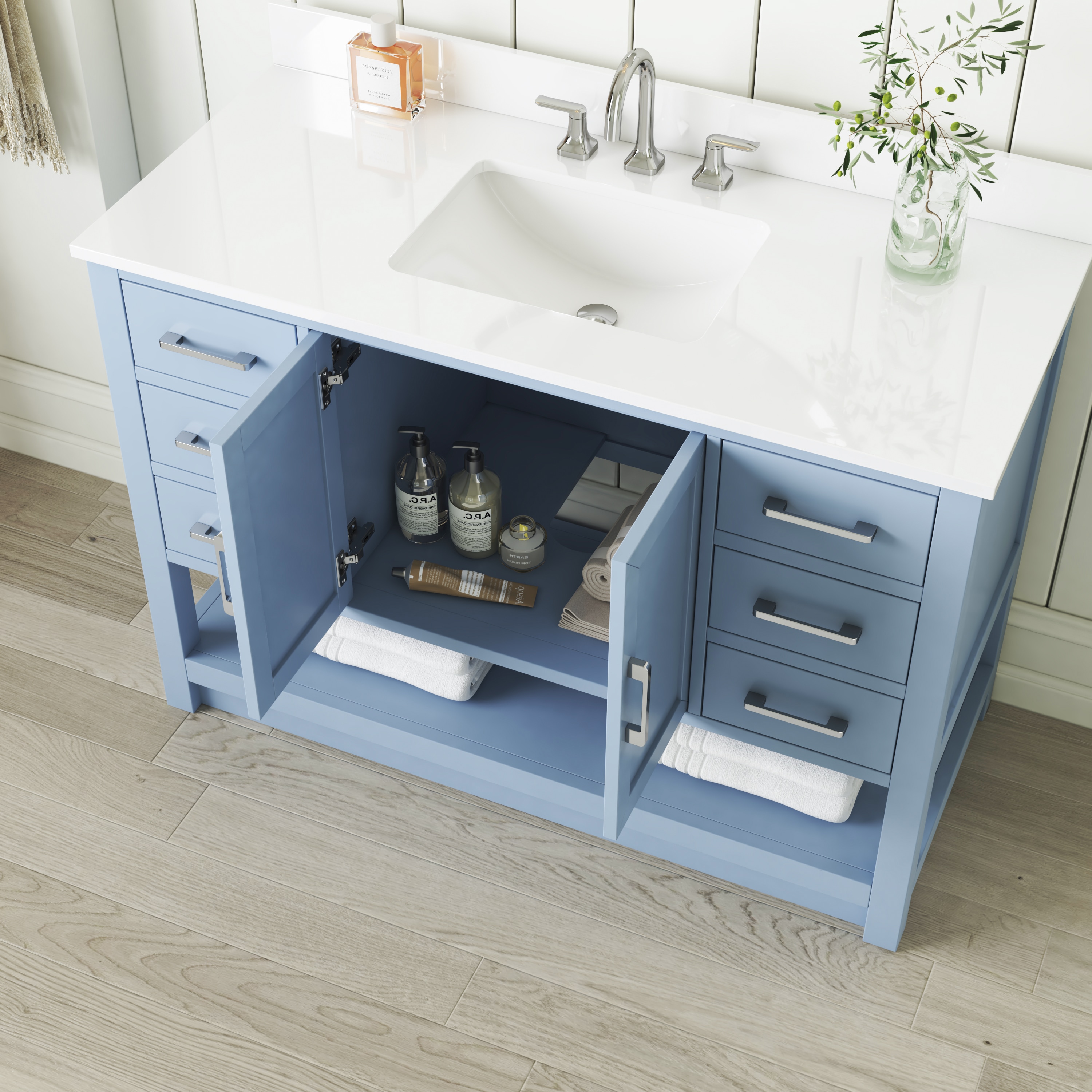 allen + roth L22090-VS48-LB Bath-Vanity-Combo - View #4