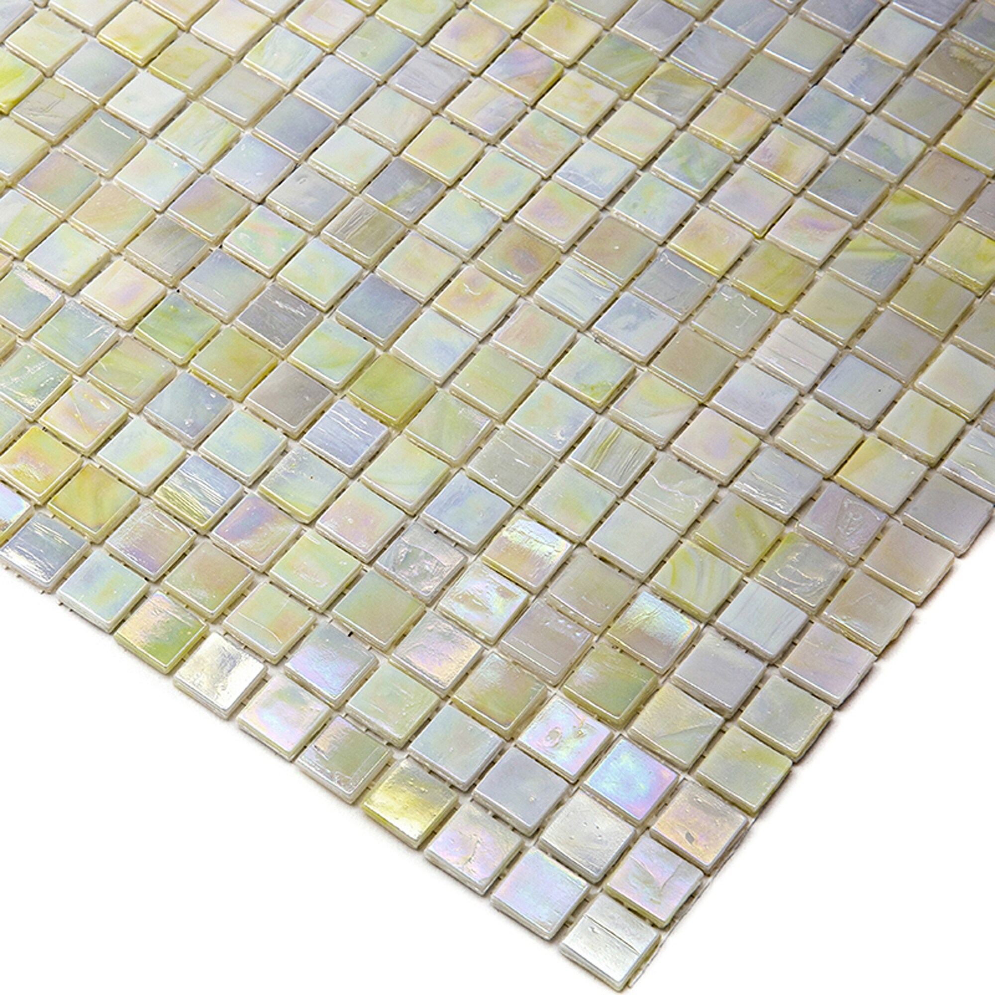 Apollo Tile Skosh Behr French Beige 11-1/2-in x 11-1/2-in Glossy Glass Uniform Squares Floor and Wall Tile (18.69-sq. ft/ Carton)
