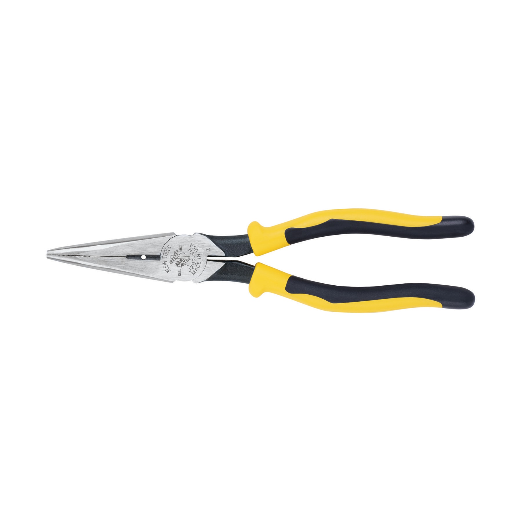 Klein Tools Journeyman 8-in Electrical Long Nose Pliers with Wire