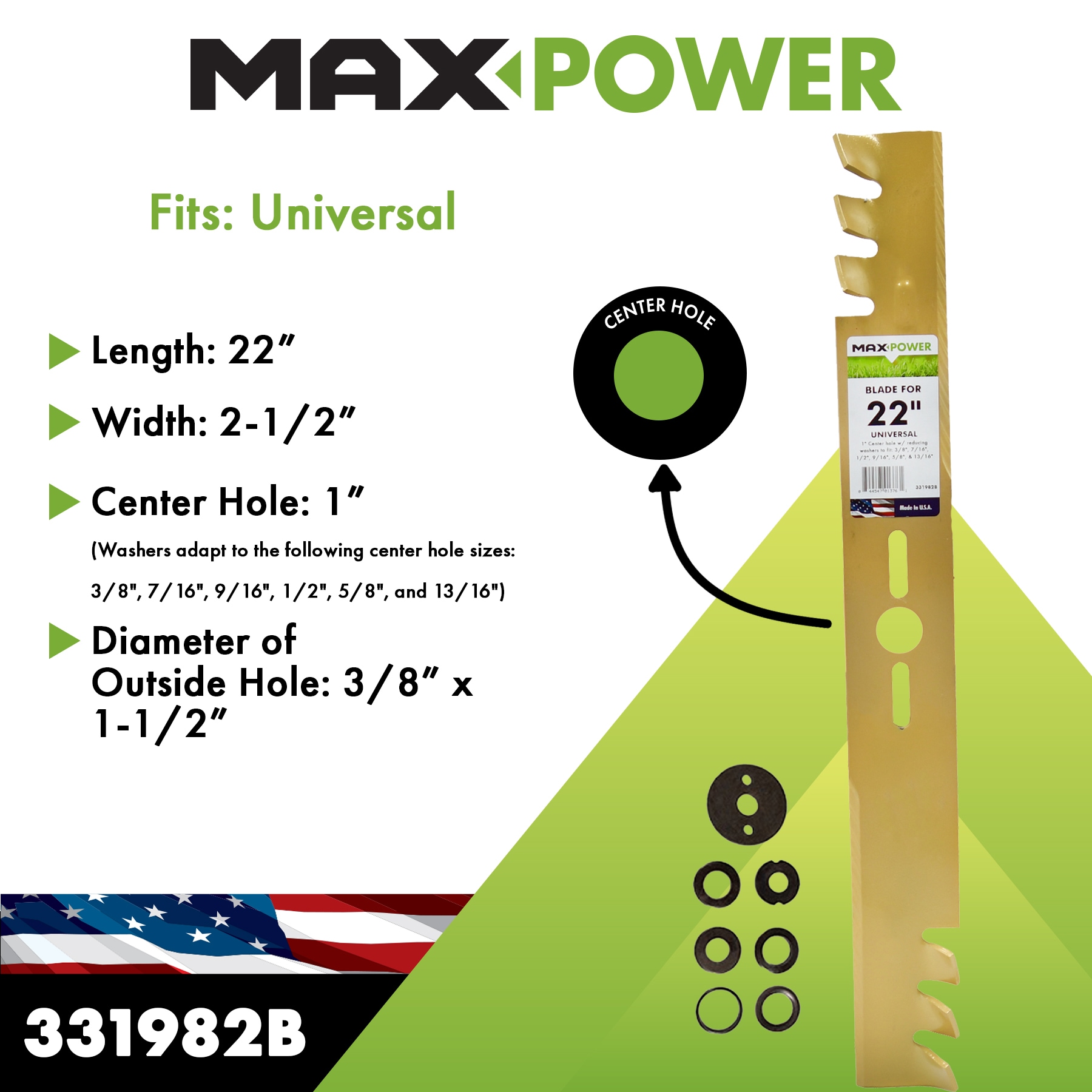 MaxPower 331982B Ope-Mower-Blades - View #2