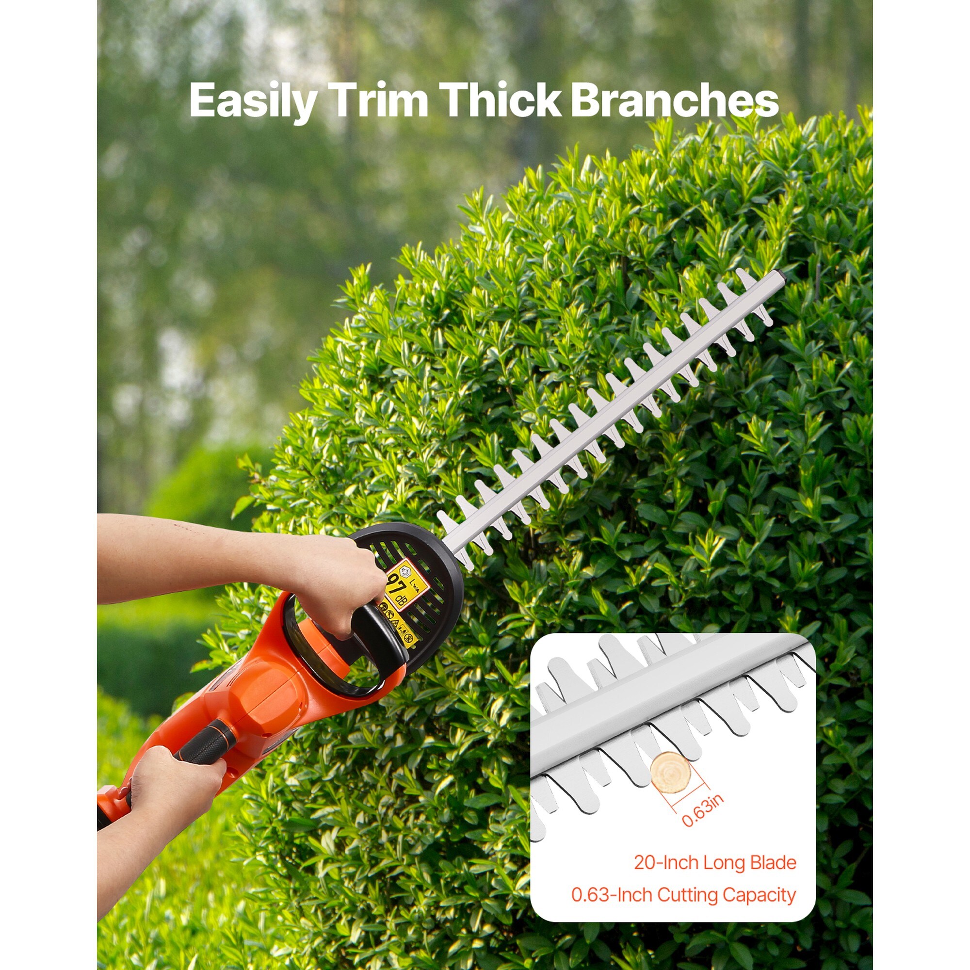 Angel Sar L2MJA417DE01 Cordless-Hedge-Trimmers - View #3