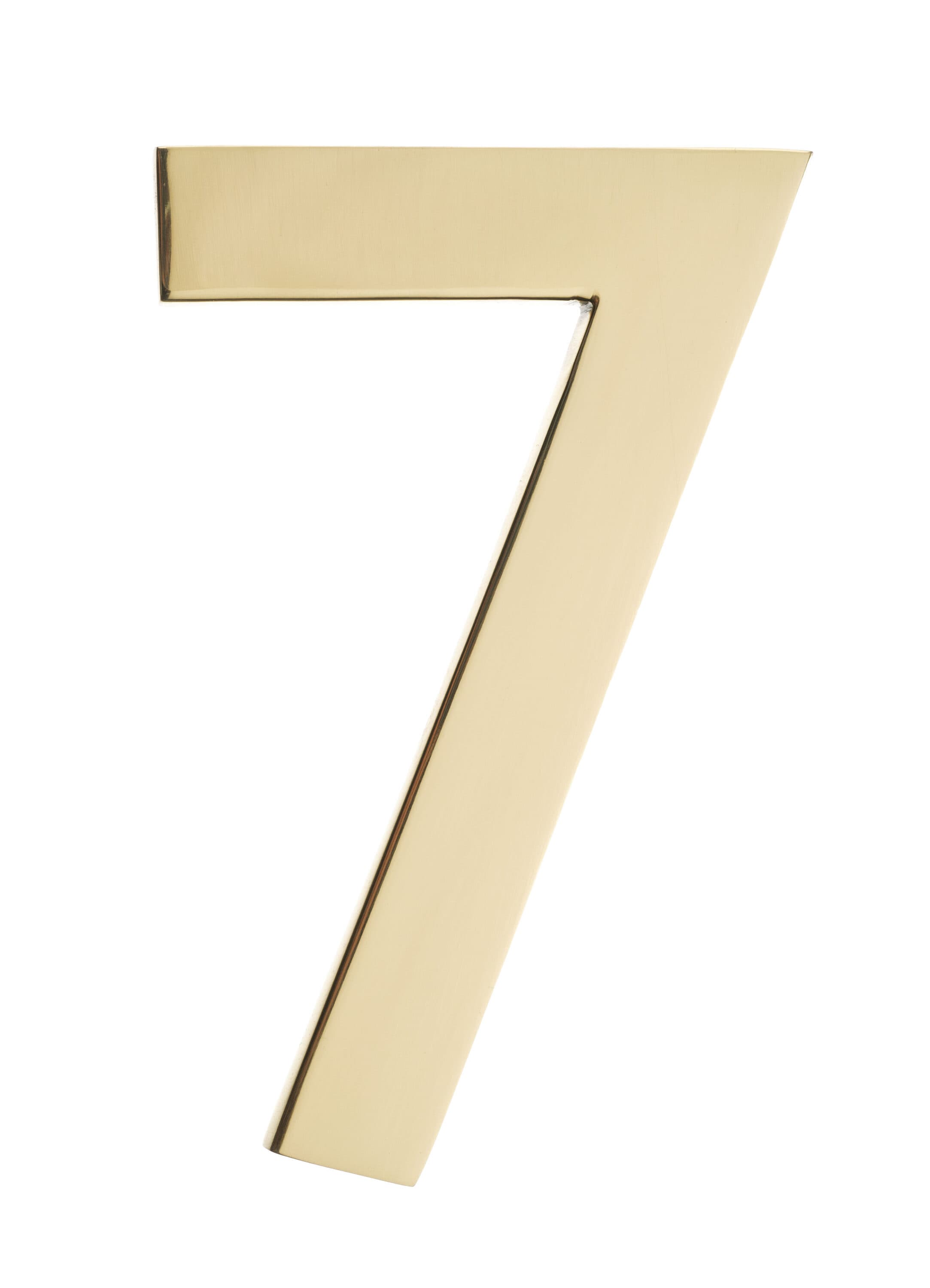 Architectural Mailboxes 3585PB-7 5-in Polished brass Number 7
