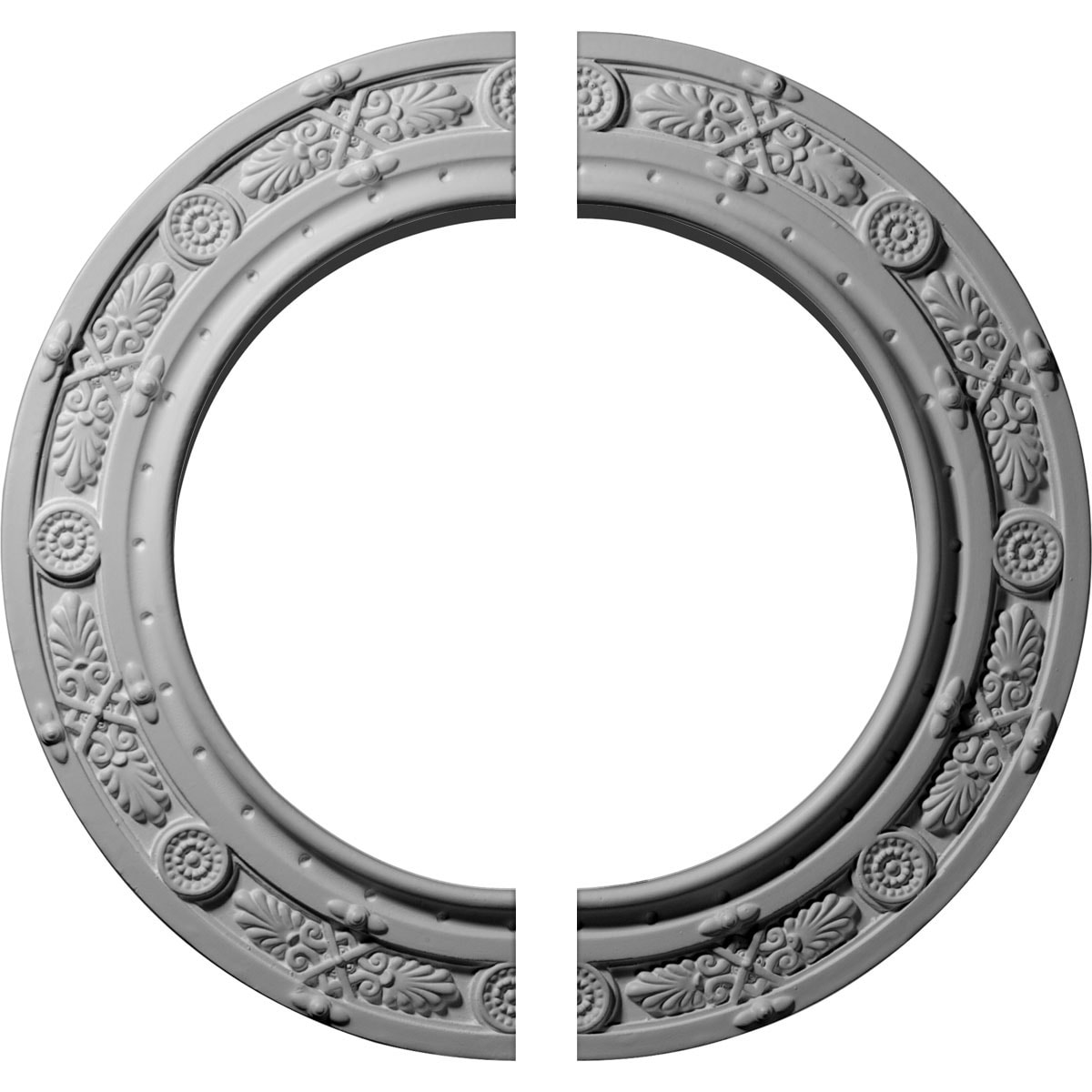 Ekena Millwork CM12DN2 Daniela 12-in W x 12-in L White Urethane Ceiling Medallion