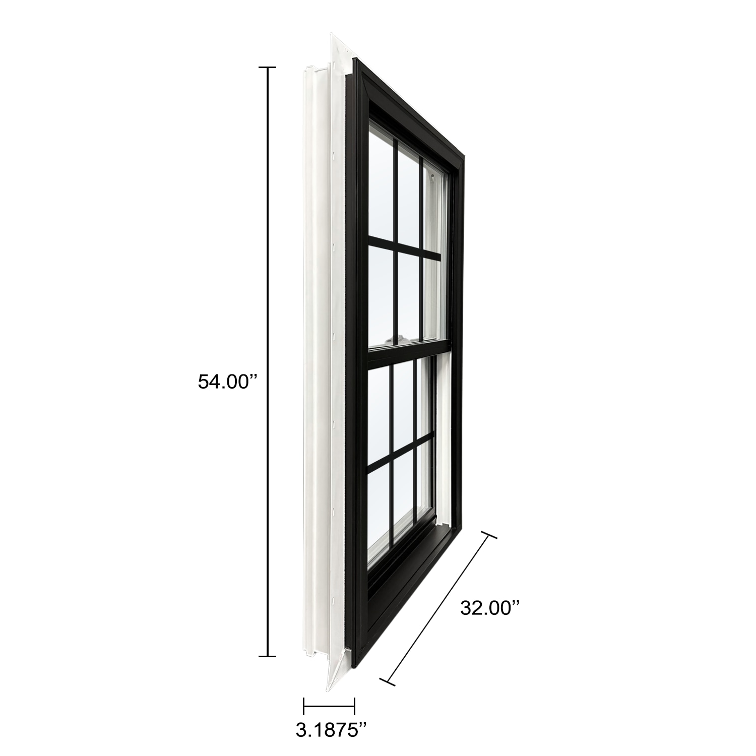 United Window & Door 59DH3654LSGFBLWH Double-Hung-Windows - View #12