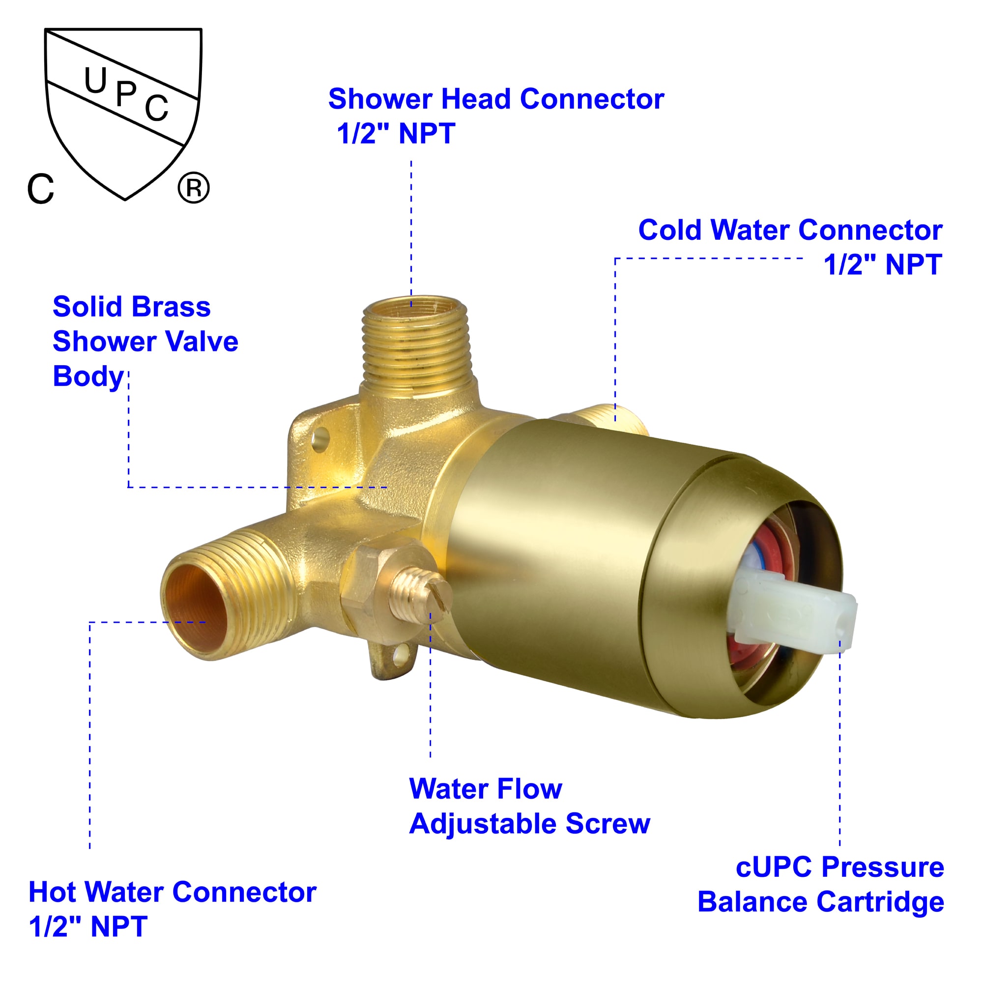 WELLFOR WA4026NS01 Showerhead-Bar-Panels - View #8