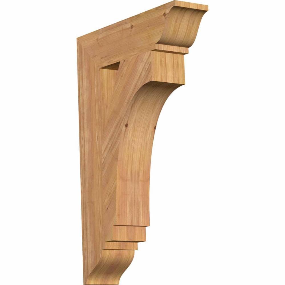 Ekena Millwork BKT06X24X36IMP01SWR Imperial traditional smooth 5-1/2-in x 24-in x 36-in Western red cedar Brown Wood Standard bracket