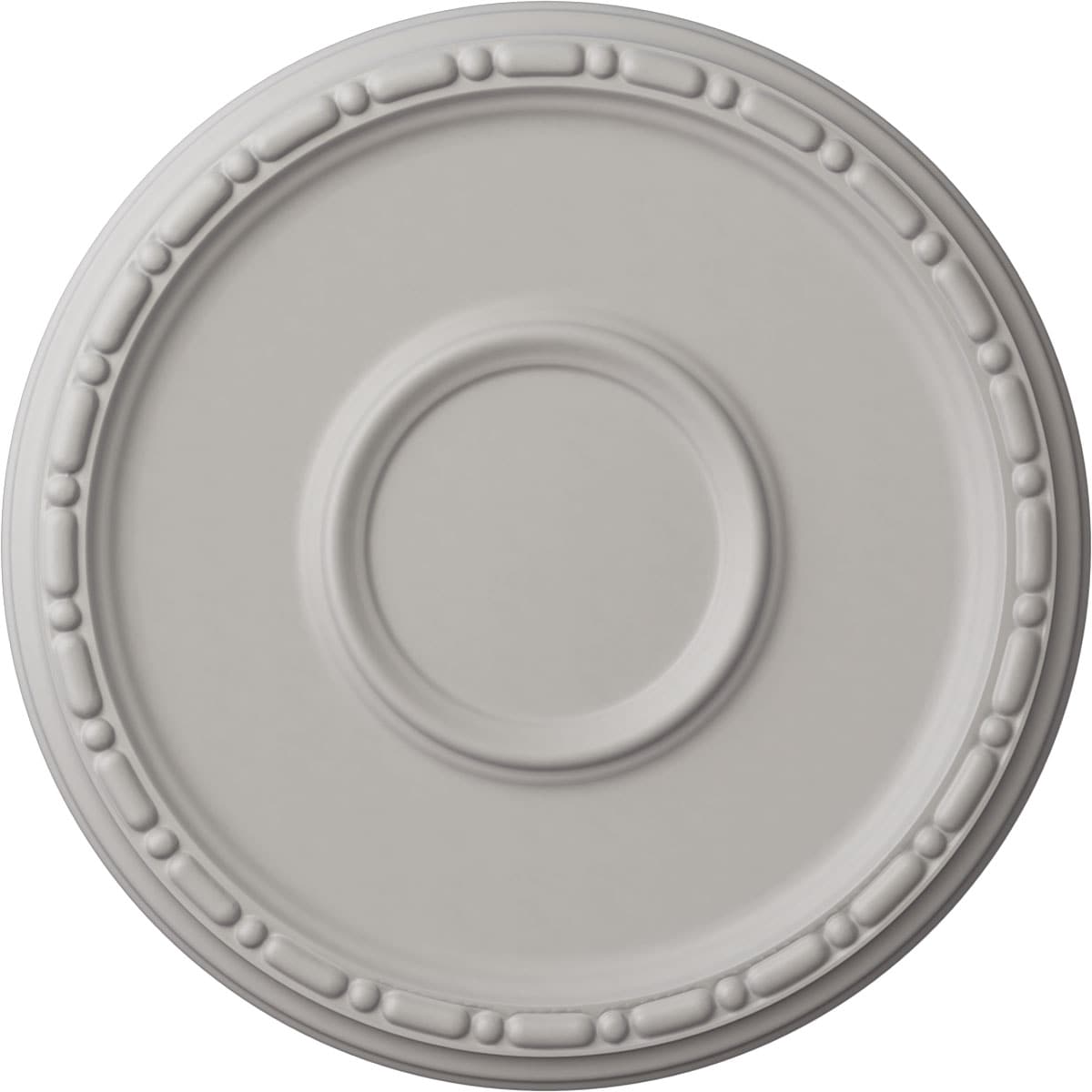 Ekena Millwork CM16MDUWF Medea 16.5-in W x 16.5-in L Painted Ultra Pure White Polyurethane Whole Ceiling Medallion