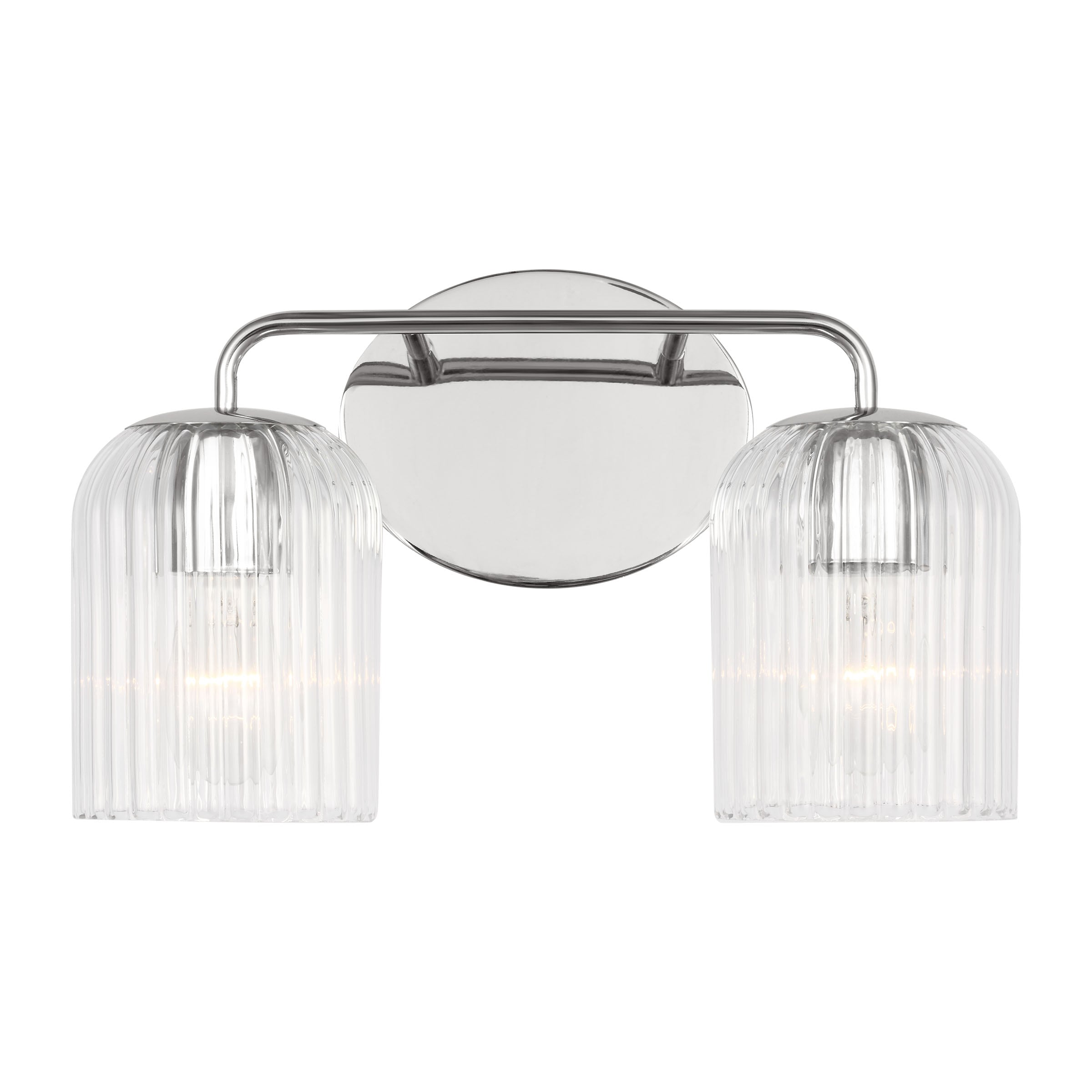 Generation Lighting GLV1132CH Eisele 14-in 2 -Light Polished Chrome Transitional Vanity light