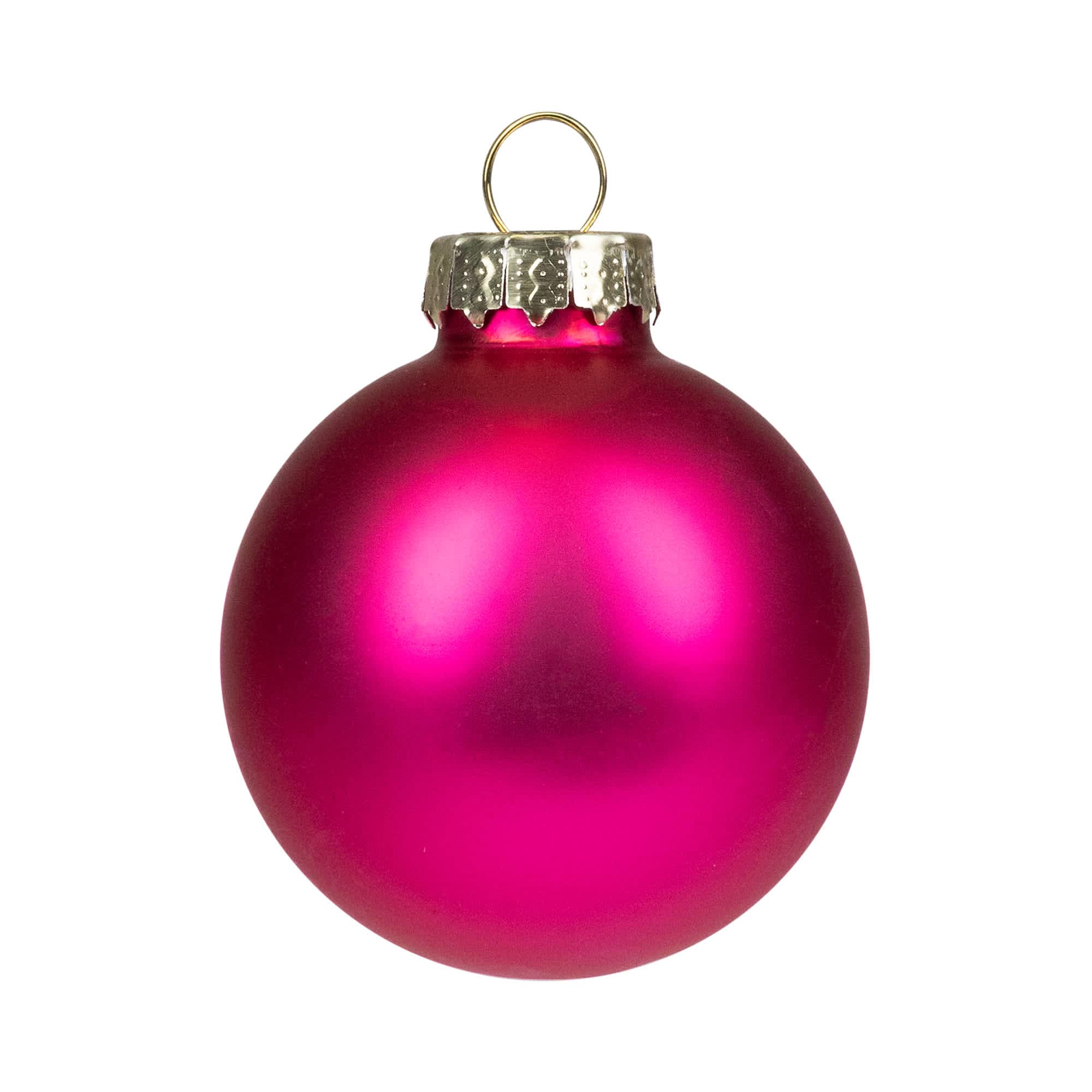 Matte Glass Christmas Ball Ornaments - Thumbnail 4