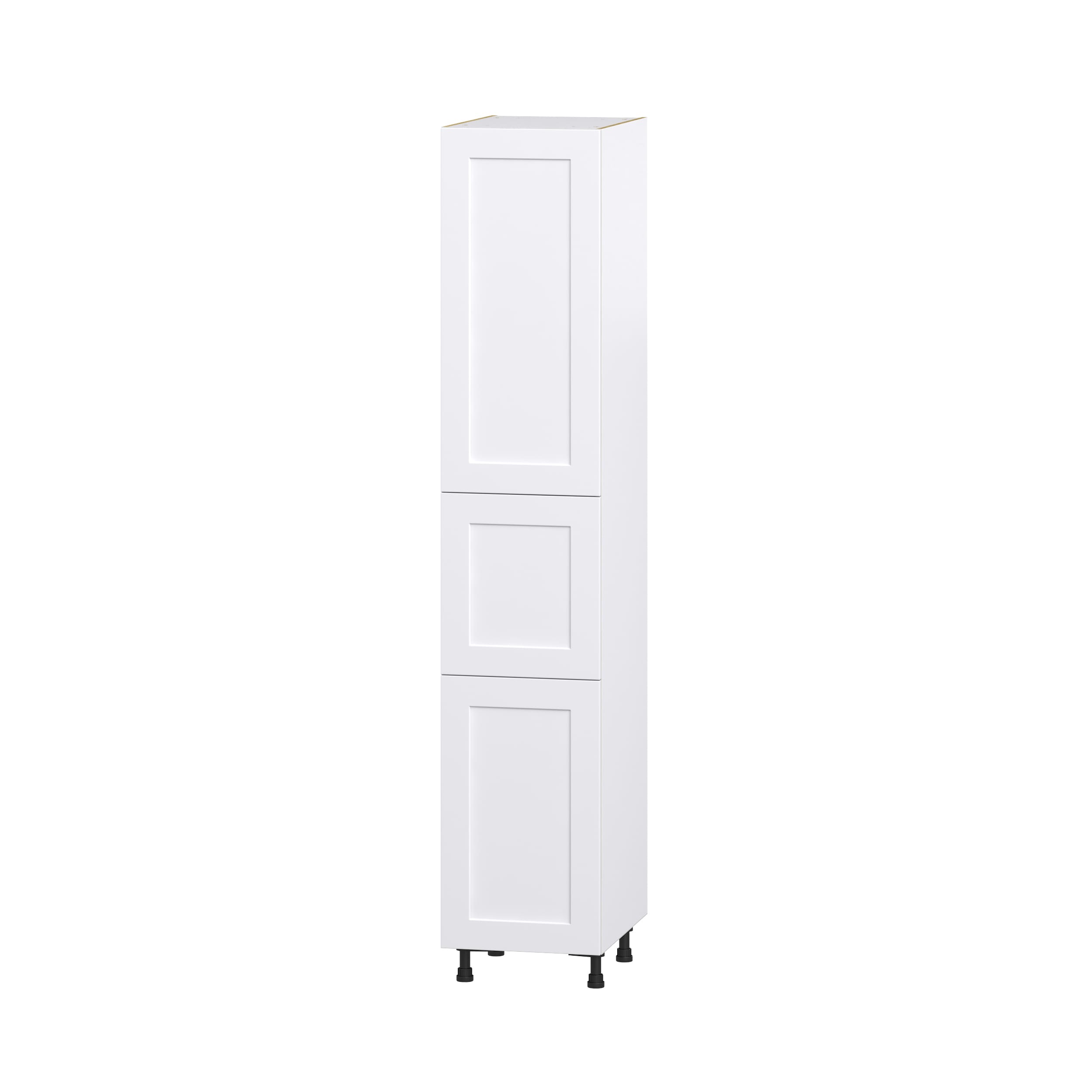 Hugo&Borg Jolie 30-in W x 94.5-in H x 24-in D Warm White Pantry Fully Assembled Cabinet (Recessed Panel Shaker Door Style)