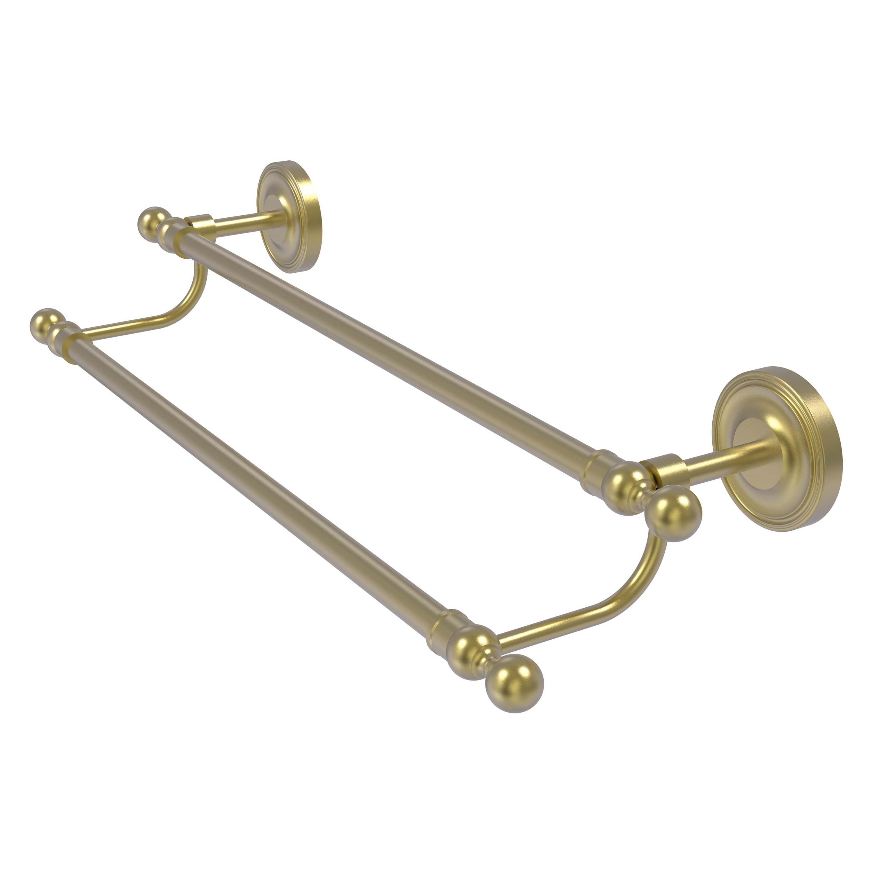 Allied Brass R-72/24-SBR Regal 24-in double Satin Brass Wall mount Double Towel Bar